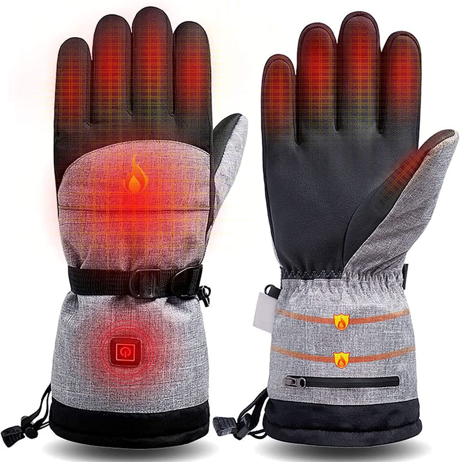 Guantes térmicos eléctricos para evitar manos congeladas con control de temperatura