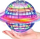 Flying Orb Ball (Blue, 2025 Upgraded) with Dazzling Lights, Magic Hover Spinner, Cool Boomerang Drone, Floating Cosmic Globe, Kids Toys Gifts for 6 7 8 9 10 Year Old Boys Girls