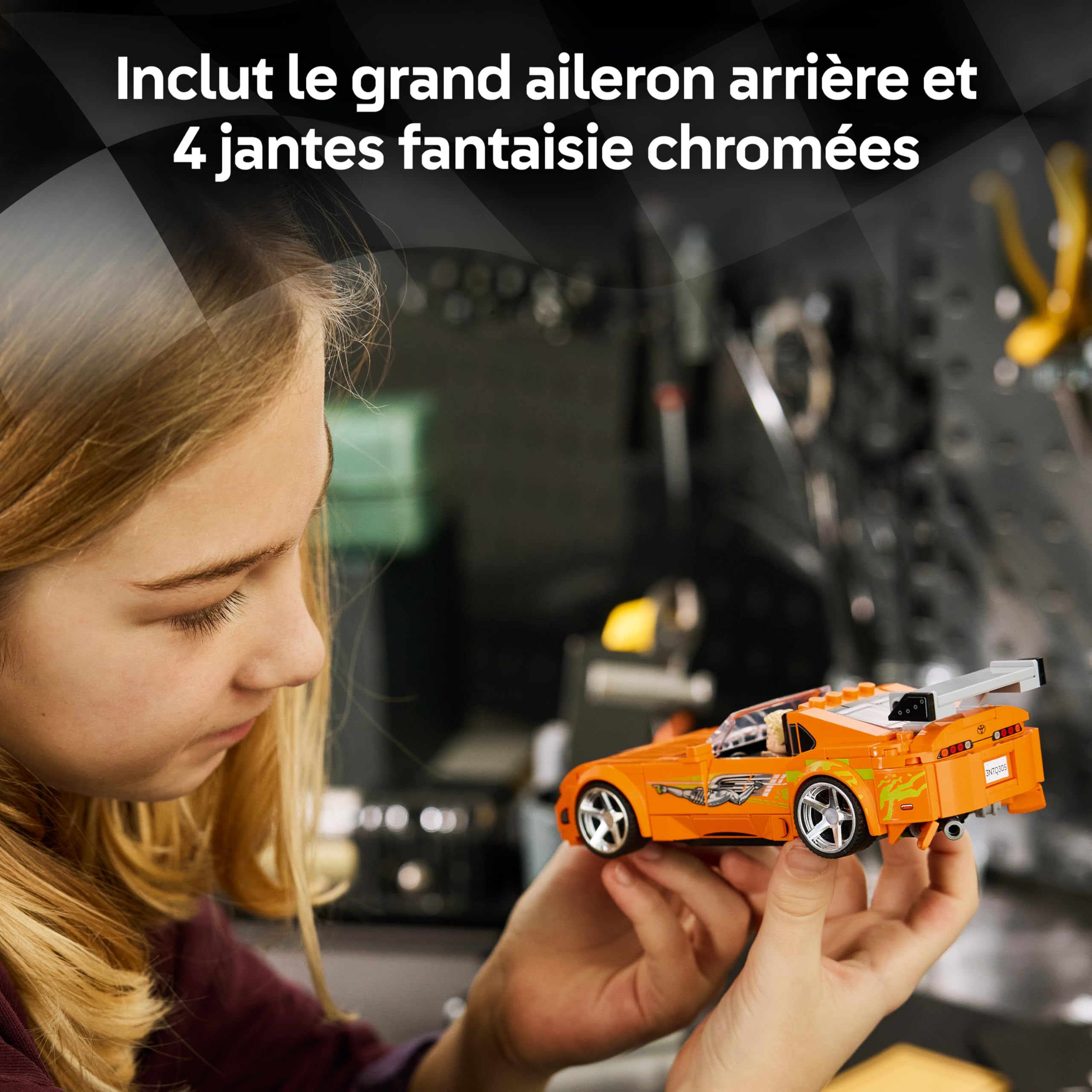 LEGO Speed Champions La Toyota Supra MK4 de Fast and Furious - Jouet Voiture - Maquette avec Minifigurine de Brian O'Conner - Cadeau STEM pour Garçon dès 10 Ans ou Ado Fan du Film 77260
