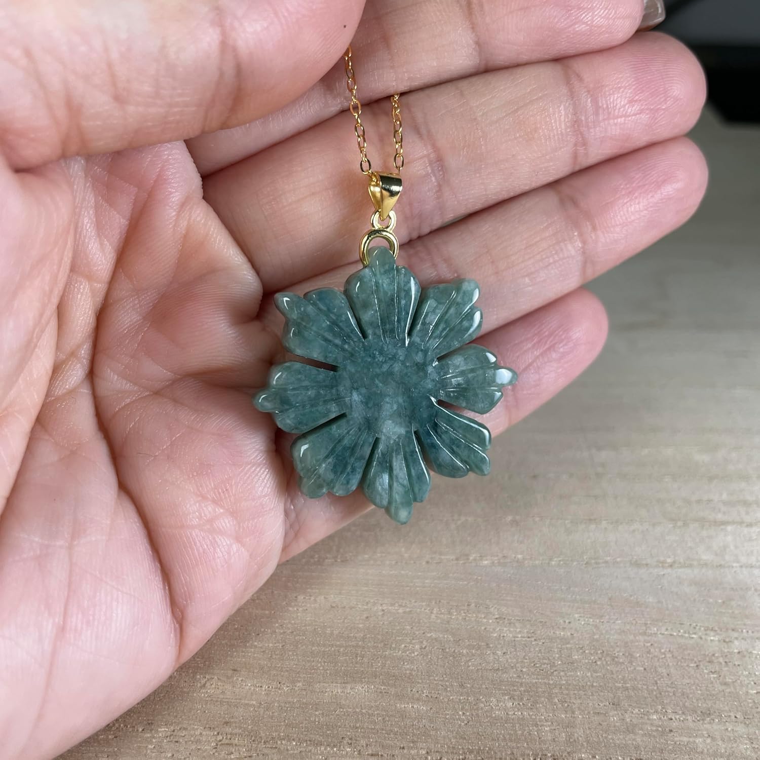 Real Jade Filipino Sun Necklace, Philippines Sun Pendant Charm Jewelry, Pride Cultural Symbol Gift, Small Charm Gold Plated Chain