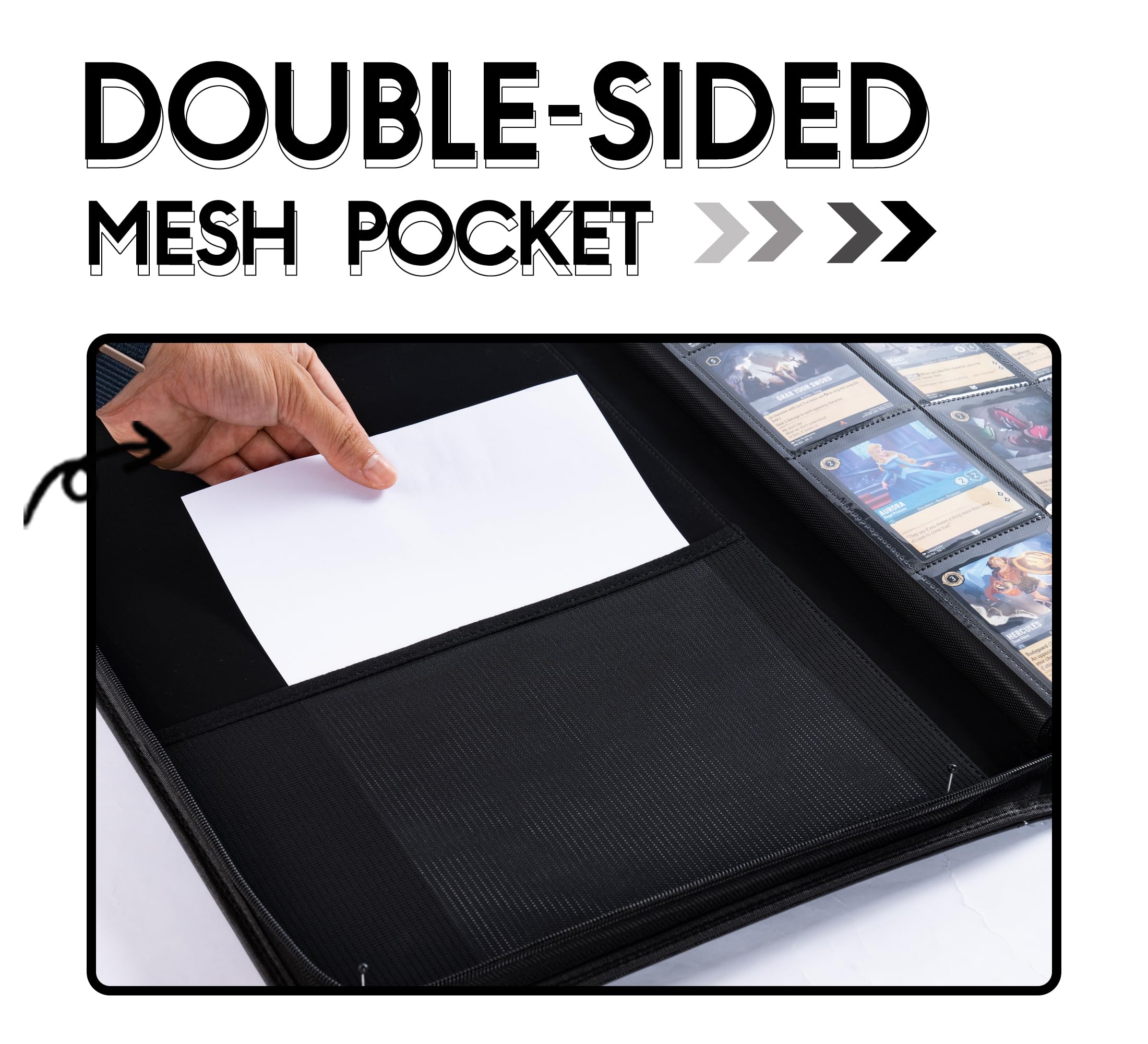Amazon.com: Binder for Lorcana Cards, Premium 16 Pocket Trading Card Album  with Sleeves Compatible with 1024 Lorcana Cards, Tokens and Rules sheet