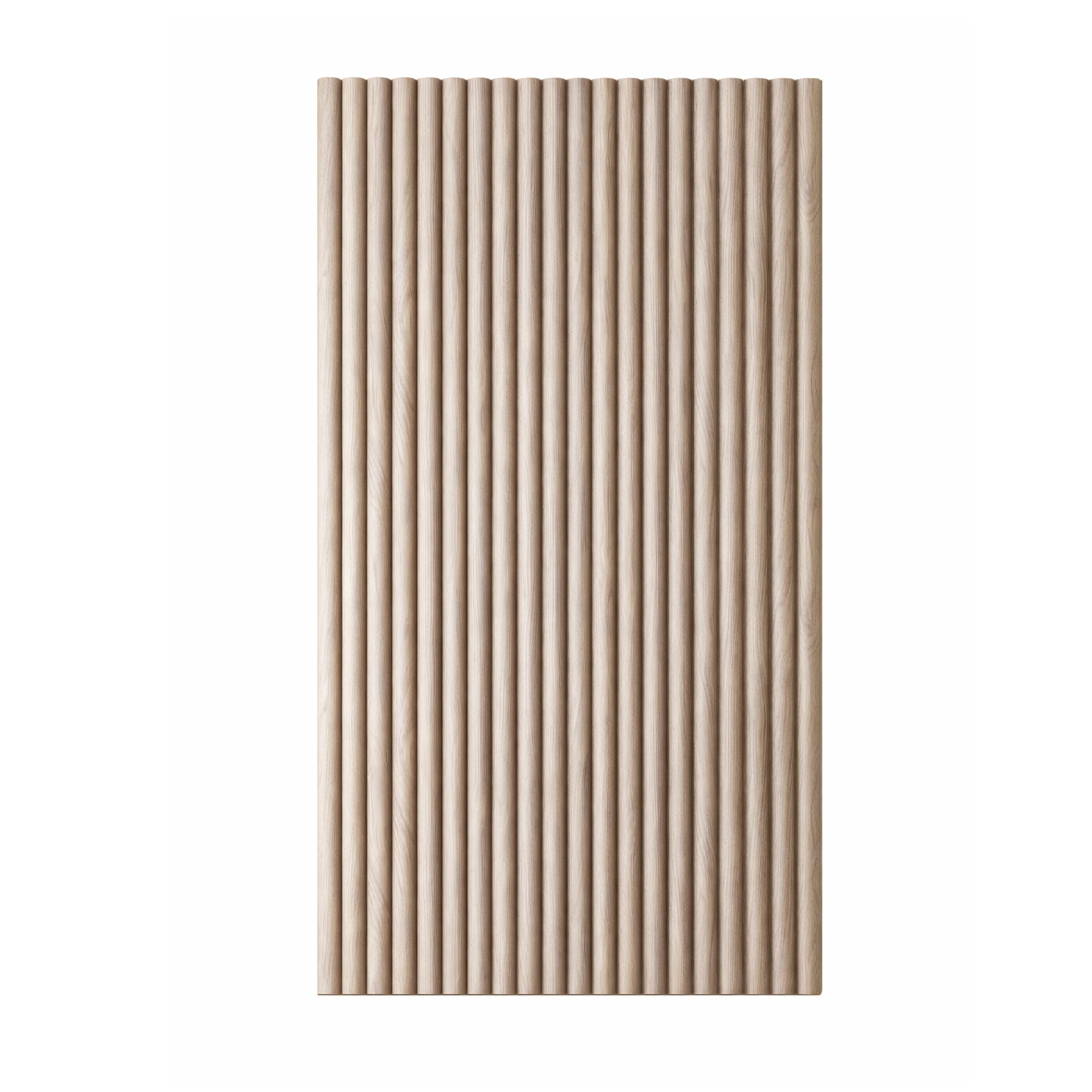 Masquepack – Set x2 Paneles Acústicos Decorativos de Madera Flexible - Paneles Decorativos para Pared, Absorción de Sonido y Diseño Moderno (Nogal Flex/Fieltro Negro, Set x2-240x50)