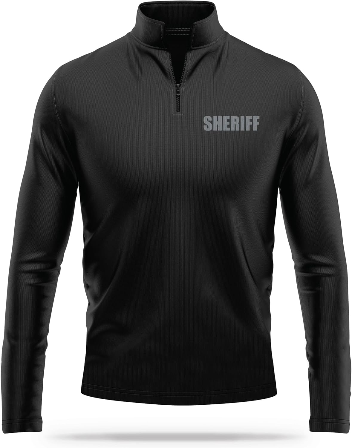 Sheriff Utility Quarter-Zip - USA Patriotic Pullover - 100% Polyester for Odor Free & Moisture-Wicking Comfort.