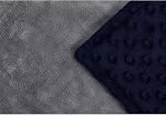 RelaxBlanket 60''x80'' Duvet Cover for Weighted Blanket | Premium Super Soft Minky Dot | Grey/Navy