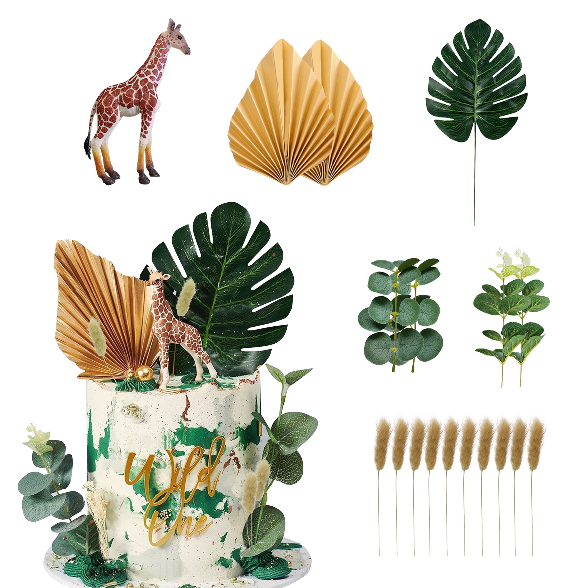 Buy 18 PCS Realistic Giraffe Figures Safari Jungle Animal Cake Toppers