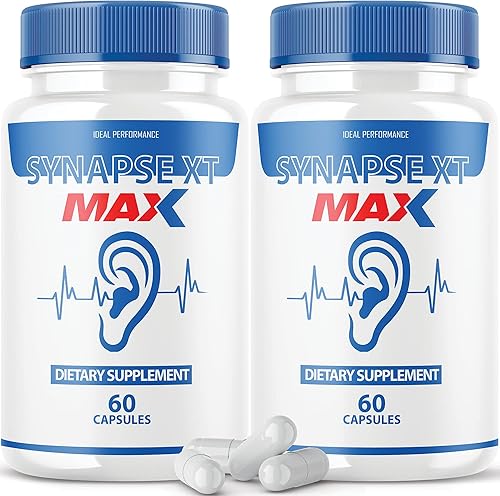 IDEAL PERFORMANCE Synapse XT Max Tinnitus Supplement Pro Premium - Paquete de 2 pastillas de alivio (120 cápsulas)