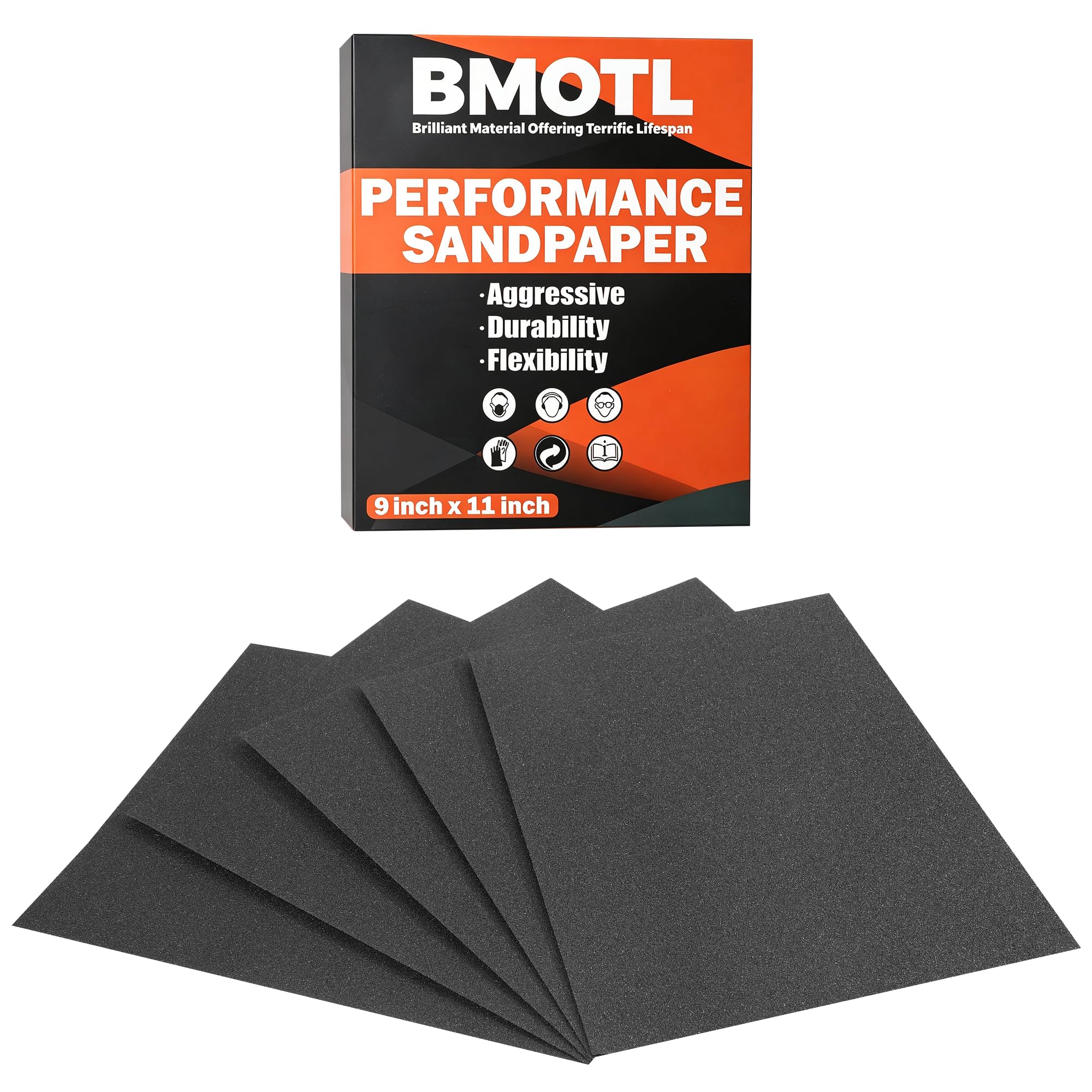 Sandpaper Sheets Assortment - 42 Pcs, 120-5000 Grit -24 Sandpaper Sheets Assortment - 42 Pcs, 120-5000 Grit -24