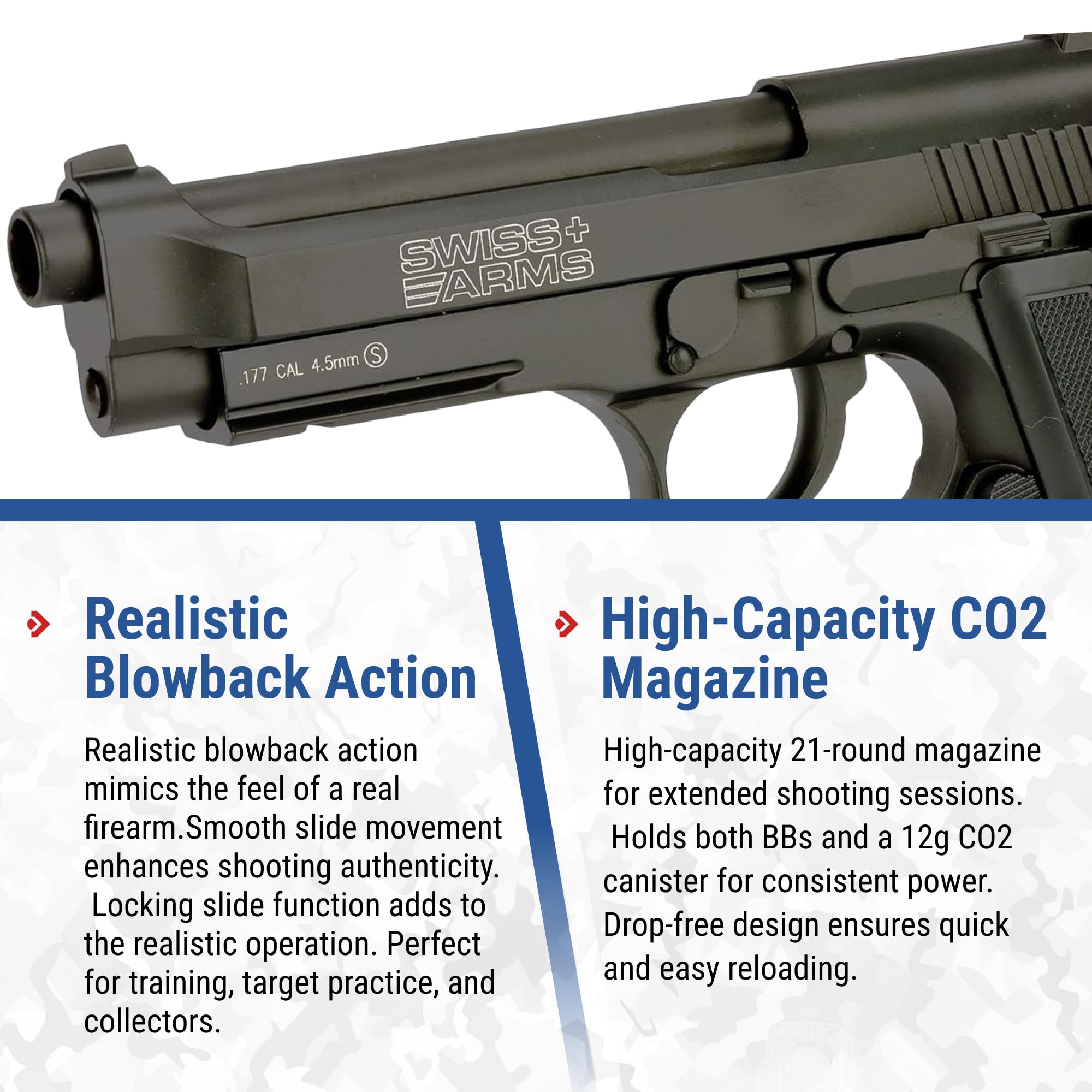 Amazon.com : Evike Airguns - Swiss Arms PT92 Metal CO2 Powered