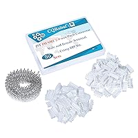 Vista 129 de CQRobot JST EL 4.5 mm de paso 2 pines conector electrónico IC macho, enchufes hembra carcasa y kit de terminales de crimpado en T macho/hembra. 50