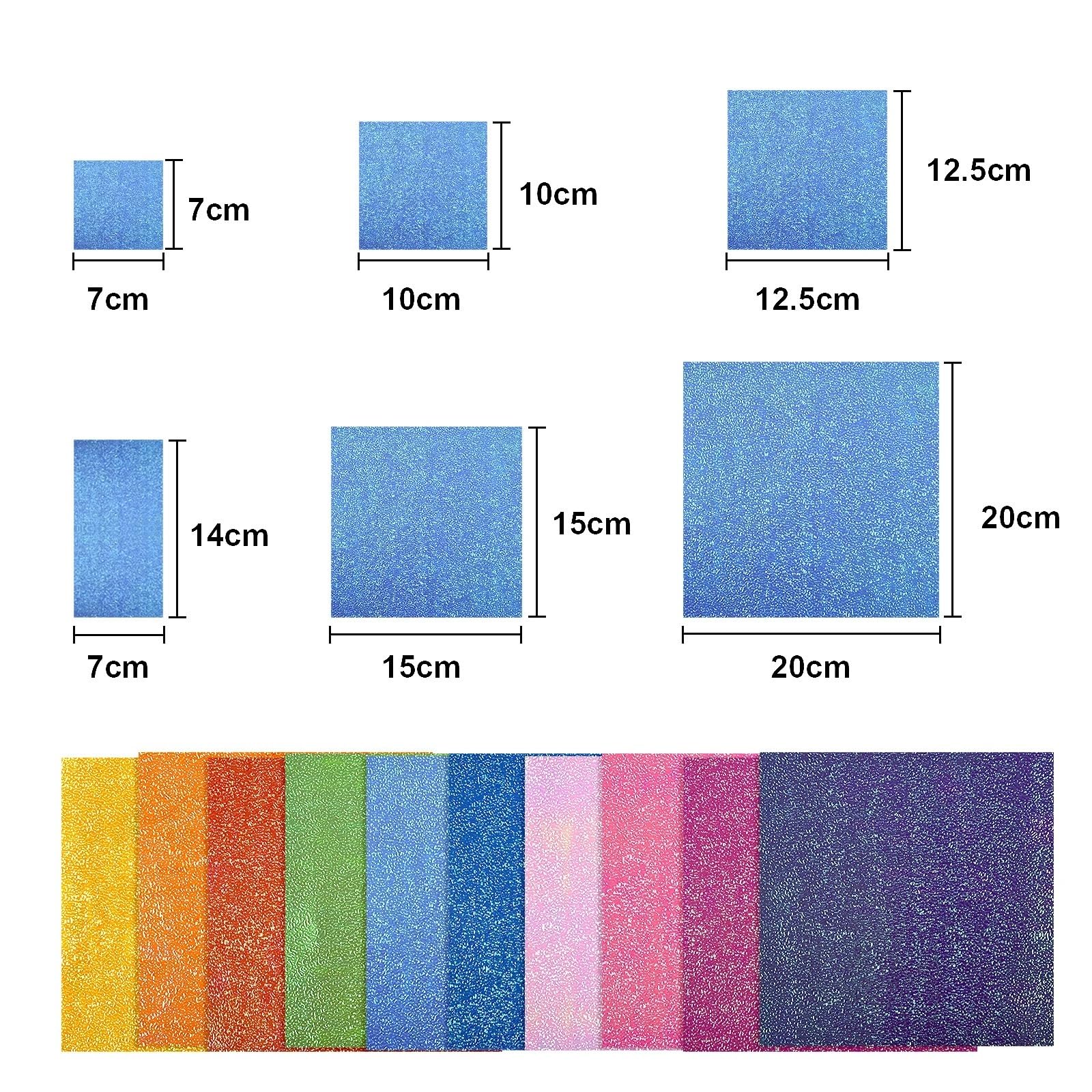 Brokatowy karton 300 szt. metaliczny perłowy papier kartonowy błyszczący DIY błyszczące rzemiosło na ślub, album do scrapbookingu, karty dekoracja imprezowa (20 cm x 20 cm)