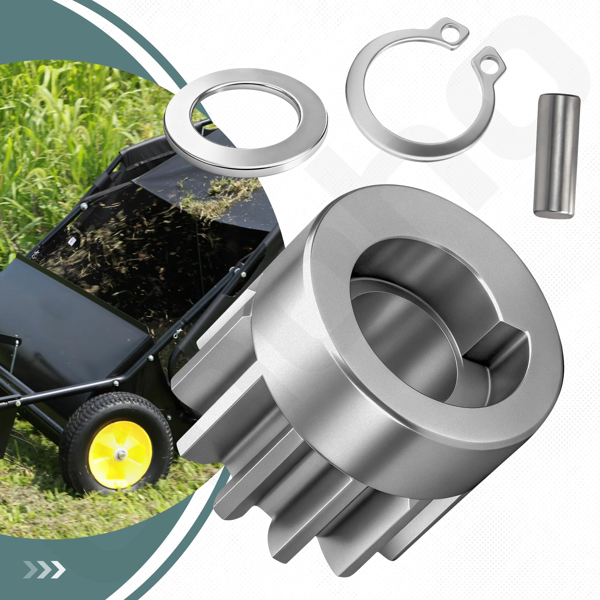 Amazon.com: Ohoho R-2485-LH R-2485-RH R-2261 Lawn Sweeper Wheel