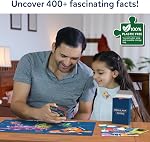 Skillmatics World Map Puzzle - 96 Puzzle de puzzle, Jouet éducatif, Géographie pour les enfants, 400+ Faits, cadeaux pour les garçons & Filles Âge 6 à 12