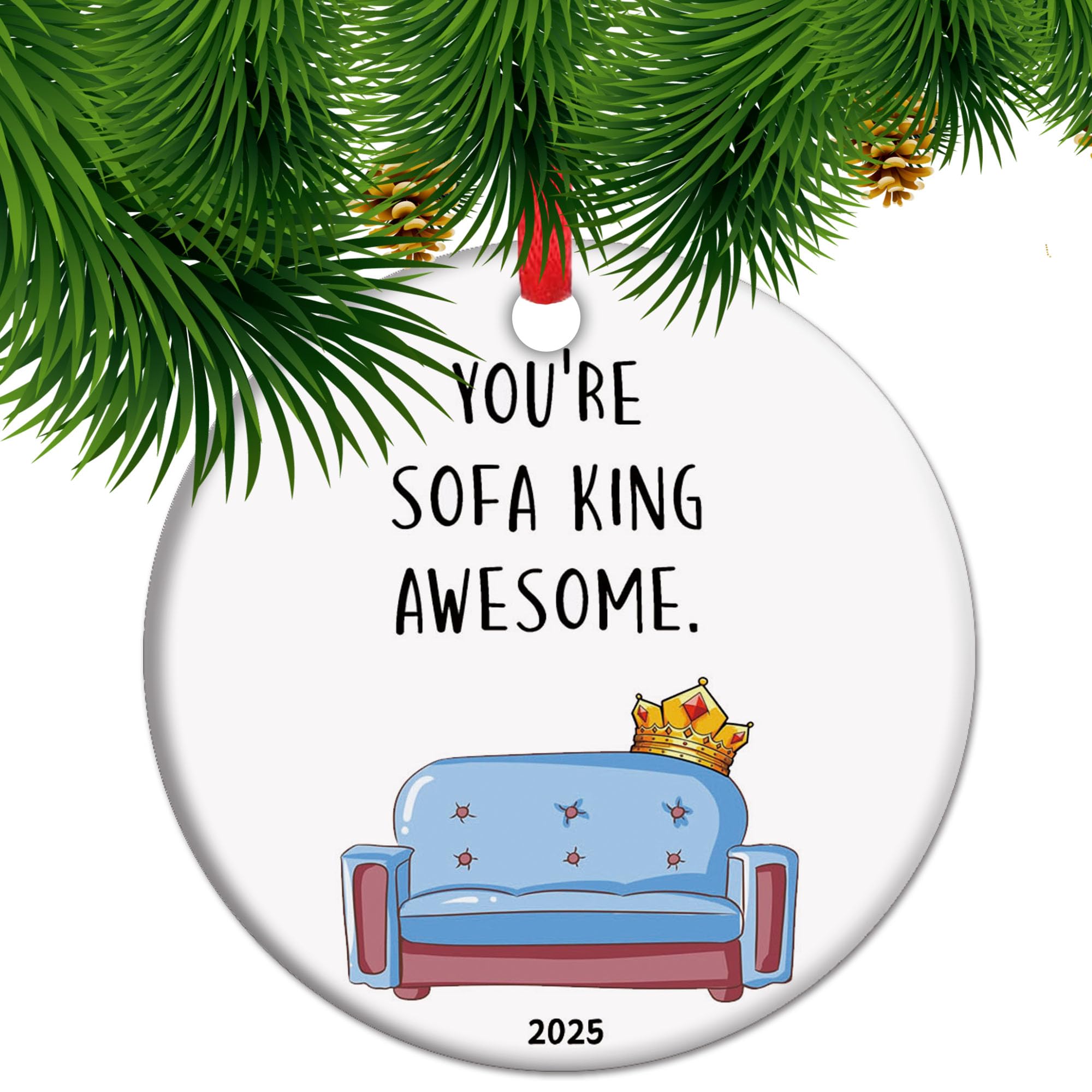You're sofa king awesome - Congratulations Ornament, So Proud Of You, Exam pass, GCSE pass, keepsake ornament, positive gift, end of school gifts