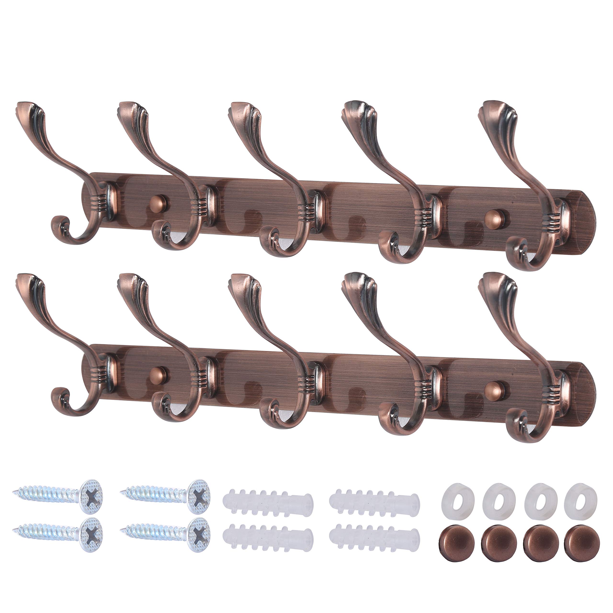 Buy Dseap Coat Rack Wall ed Heavy Duty Metal Wall Coat Racks with 5