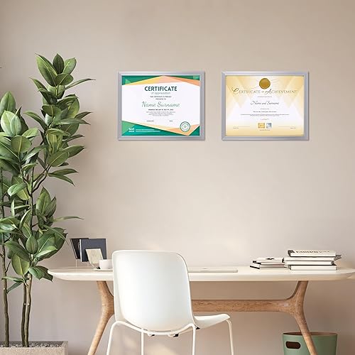 Vista 13 de EYMPEU Portarretratos de 5 x 7 pulgadas con paspartú, de madera negra, para exhibir fotos de 5 x 7 con paspartú o fotos de 6 x 8 pulgadas sin