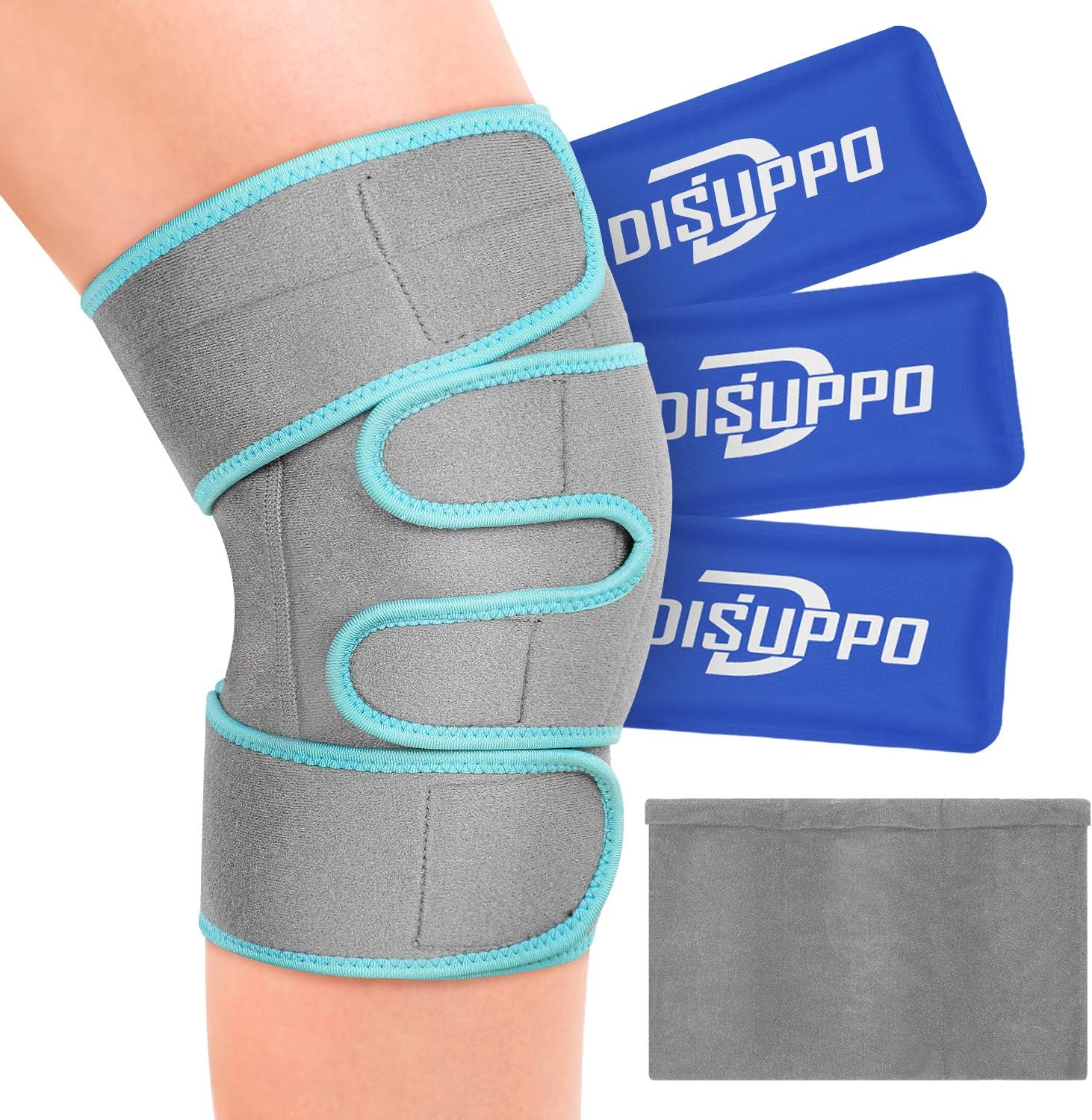 impacco freddo al gel per il ginocchio