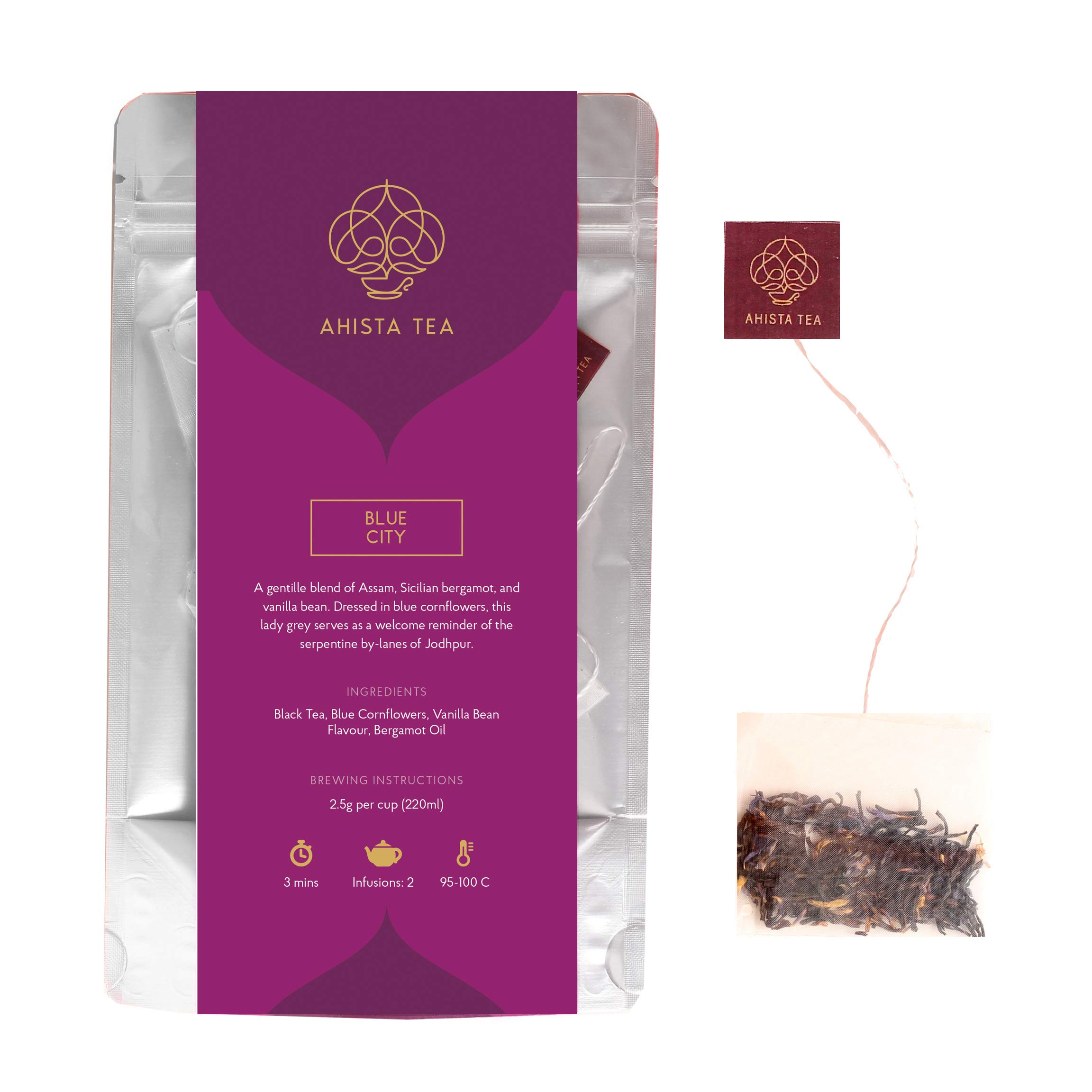Ahista Tea | Cream of Earl Grey | 15 Tea Bags | Blue City | Earl Grey Tea (B07X88T7HM) Amazon Price History, Amazon Price Tracker