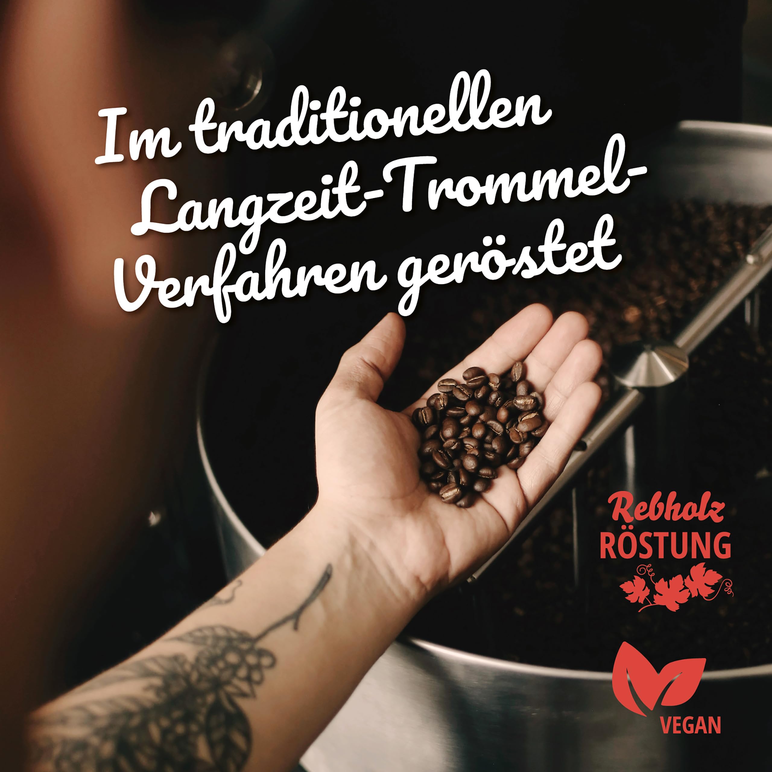 BLANK ROAST - Barista Tattoo Kaffee Kreme - 1kg (9er Pack) - im Trommel-Röstverfahren geröstet - Bohnen aus den besten Anbaugebieten - Premium Arabica - kräftig, schokoladig & nussig - säurearm