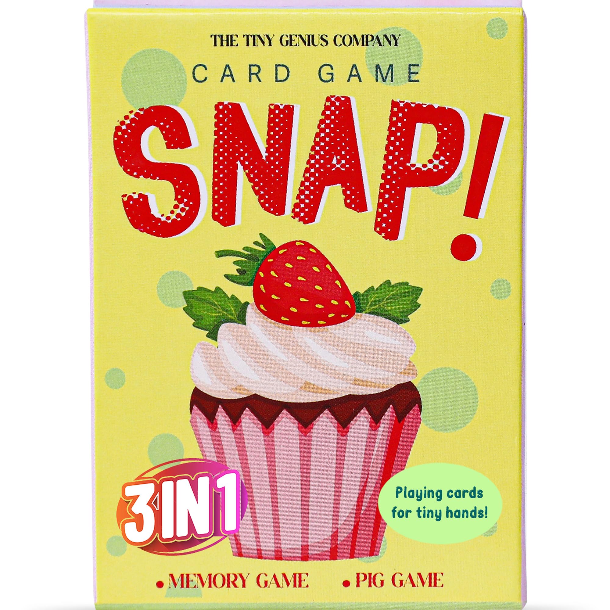 THE TINY GENIUS COMPANY Snap Card Games 3-in-1 Set for Kids - 52 Playing Cards with 4 Jokers - Perfect for Family Game Night, Travel, and Learning - Engaging Play for Boys & Girls 4+ (B0C342F7YS) Amazon Price History, Amazon Price Tracker