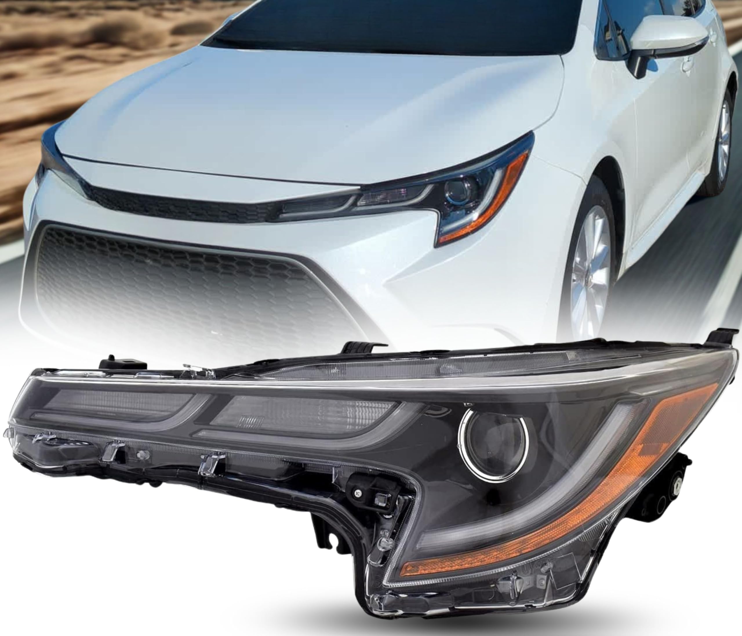 ALLIGATOR AUTO LIGHTS Replacement For 2020 2021 2022 Toyota ALLIGATOR AUTO LIGHTS Replacement For 2020 2021 2022 Toyota