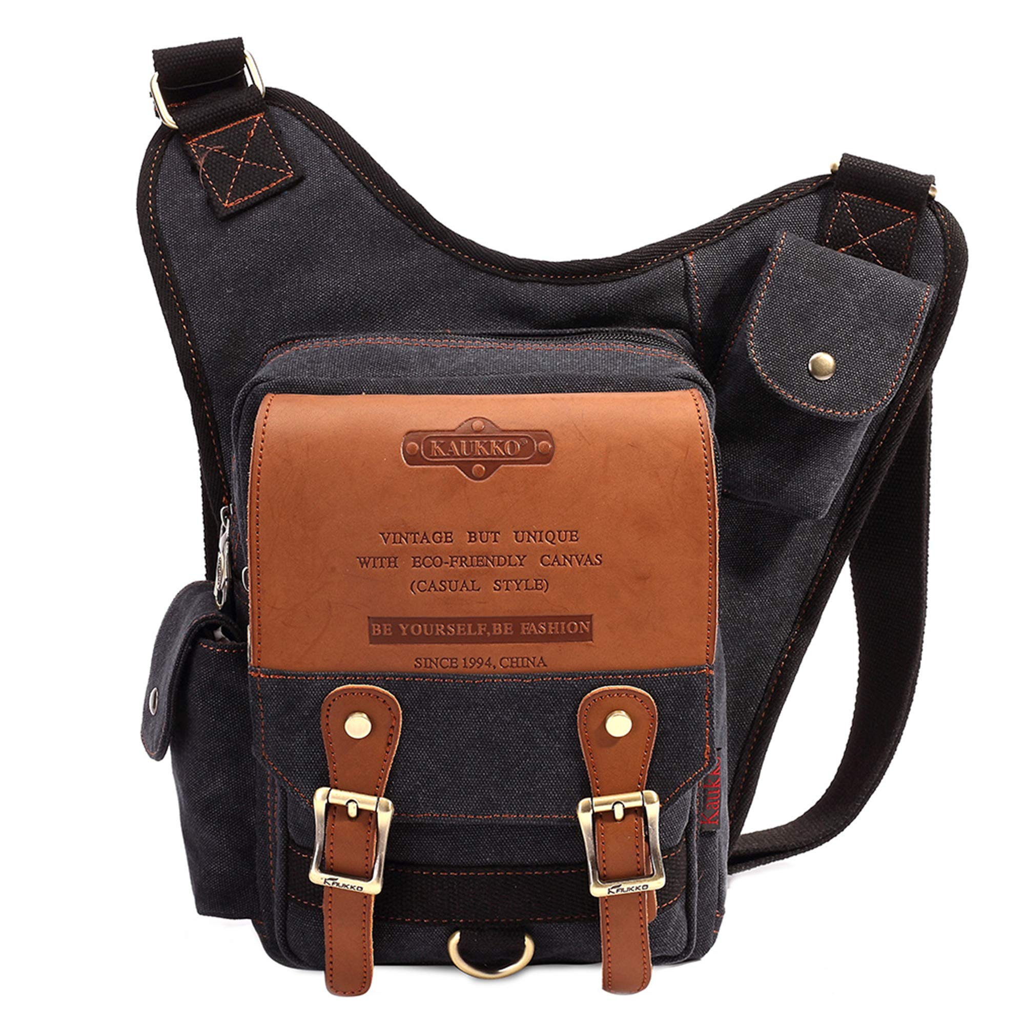 KAUKKOKAUKKO Canvas Taktisch Jahrgang Brusttasche Tactical Schultertasche
