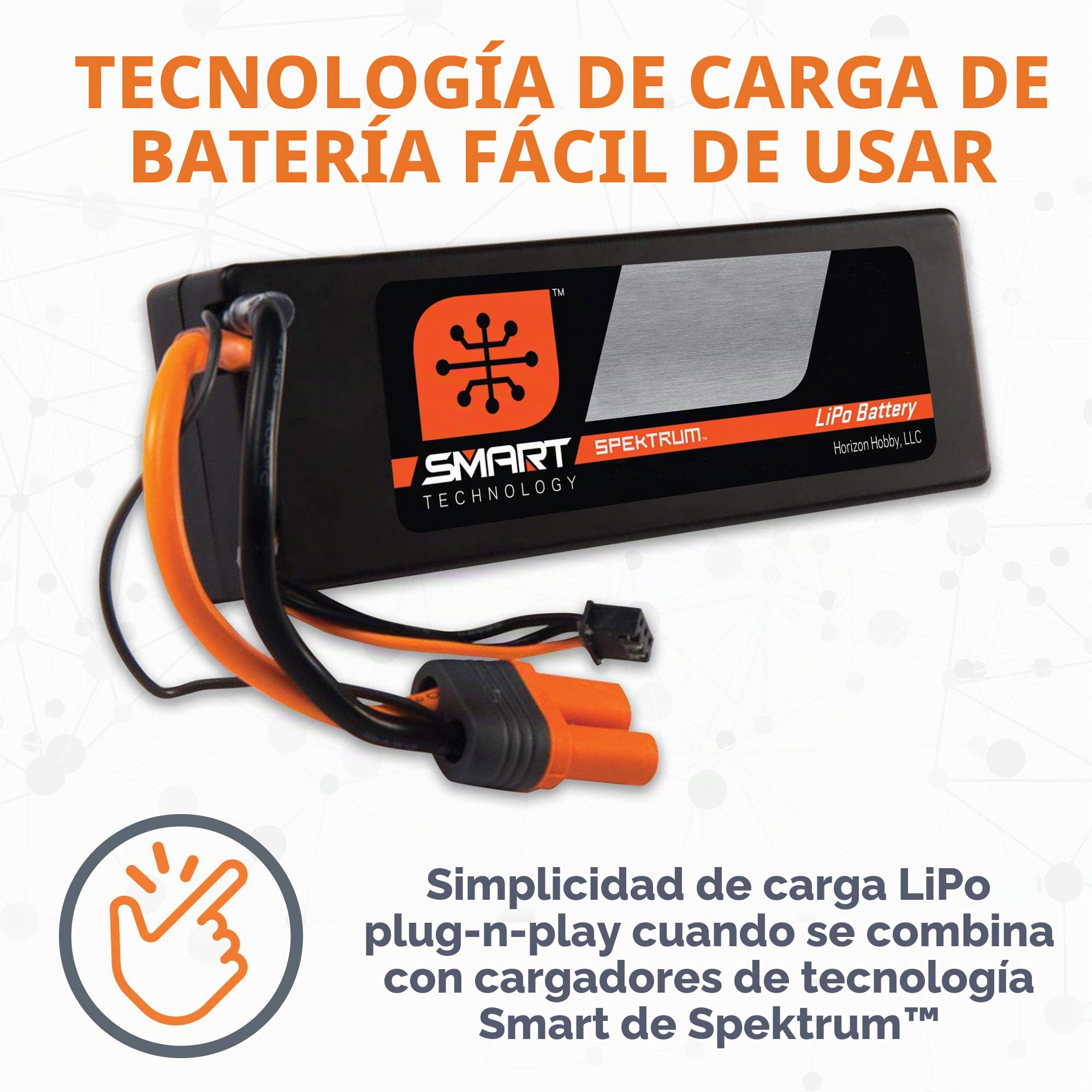 11,1 V 5000 mAh 3S 100 C Smart Hard Case Batería: IC5