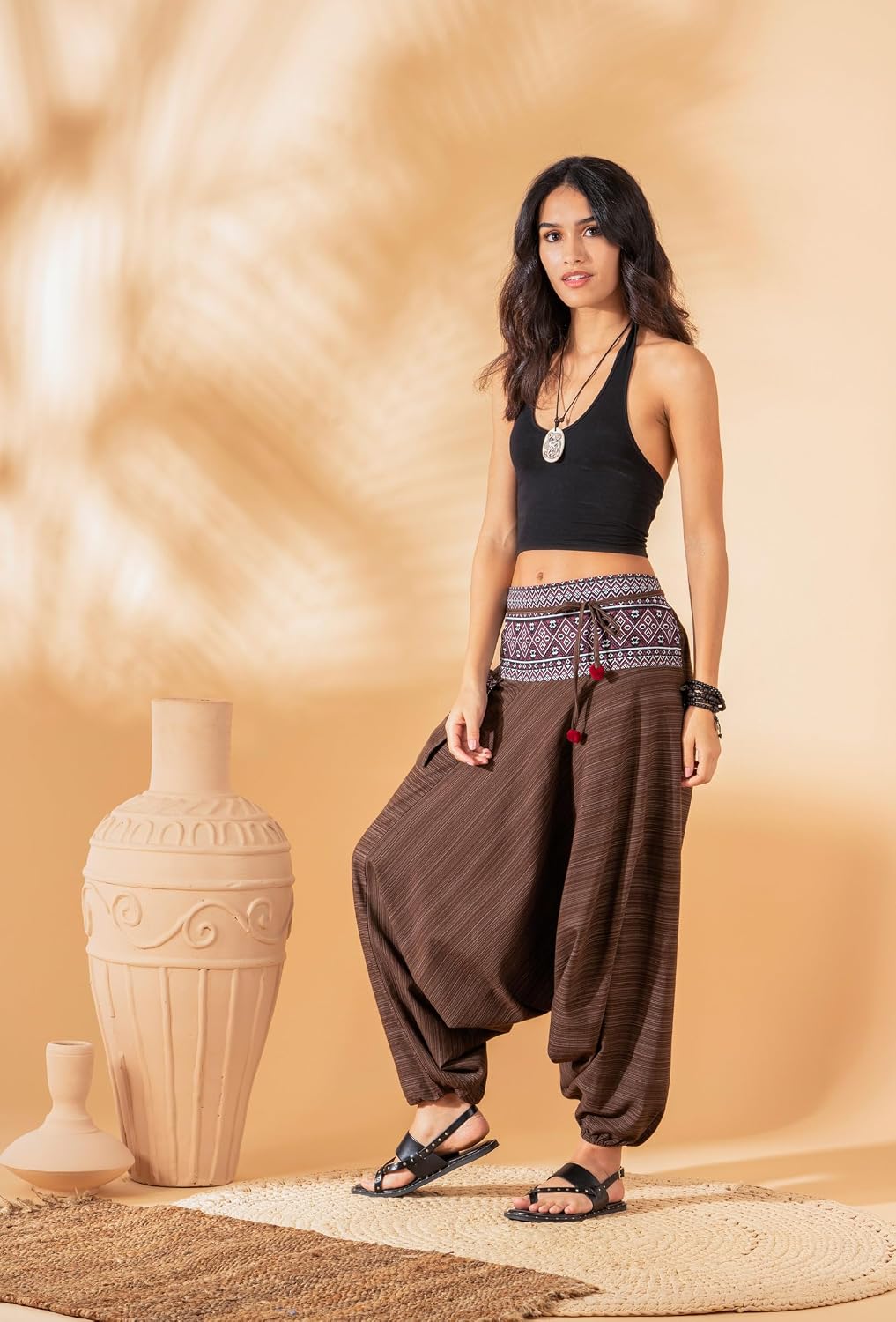 Rave Clothes for Women Palazzo Pants, Dance Yoga Pants Comfy Lounge Pants shamanic Clothing Women