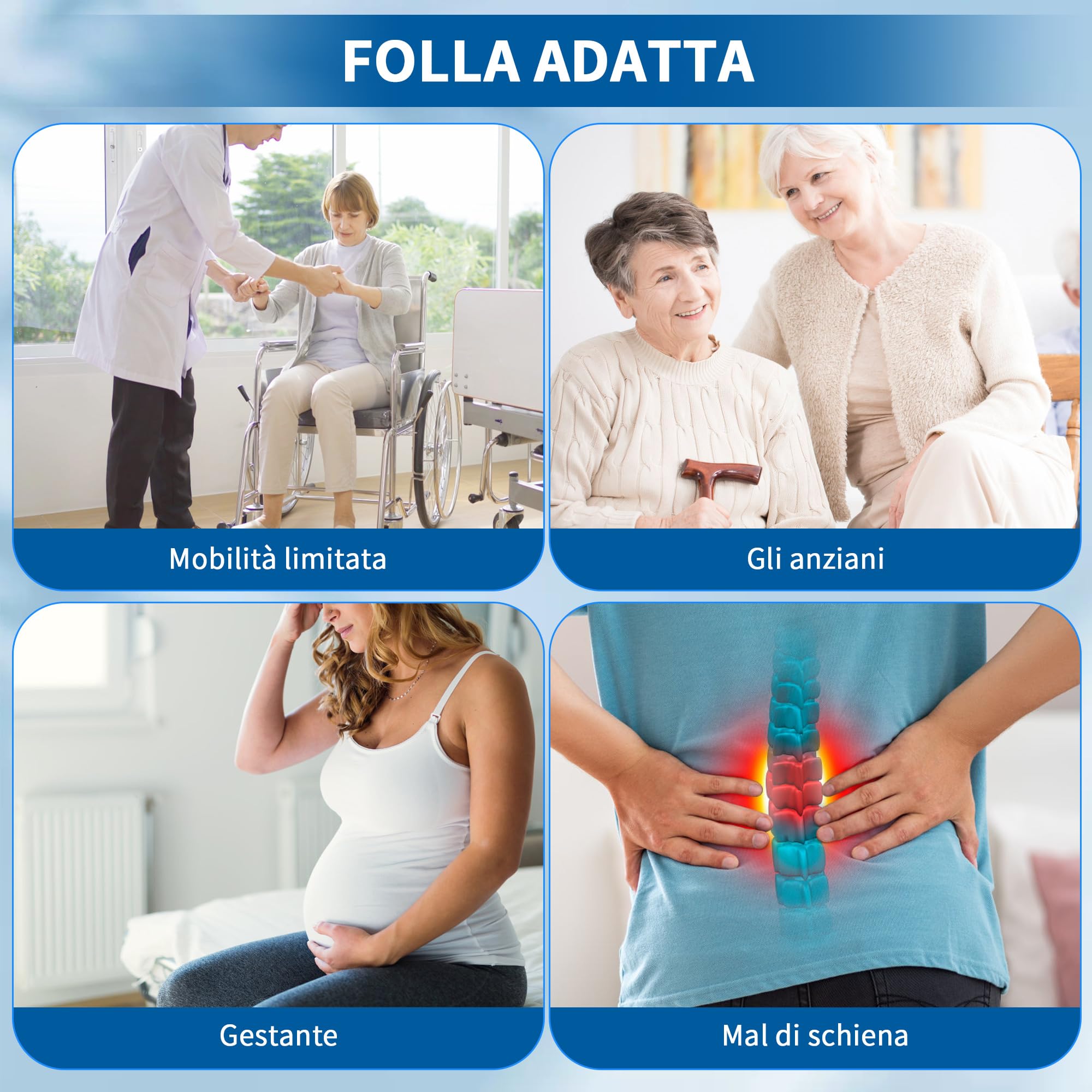Kekoy Kit Infila Calze per Anziani, 2 Pezzi Aiuti per Indossare Calze, Scarpe, Abbigliamento, Strumenti per Anziani, Gravide e Persone con Mobilità Ridotta(Blu)