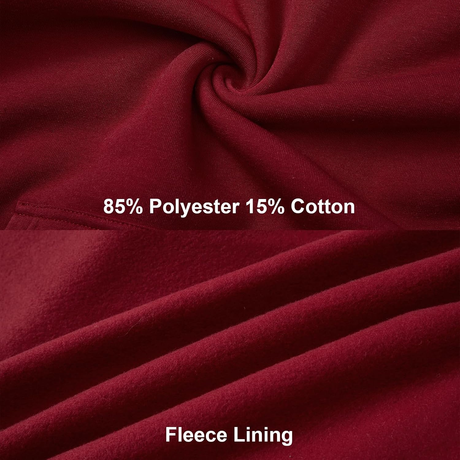 Fleece Hoodies Sweatshirts for Men,2/3 Pack Patchwork Athletic Workout Hooded Pullover With Kangaroo Pocket - Image 5