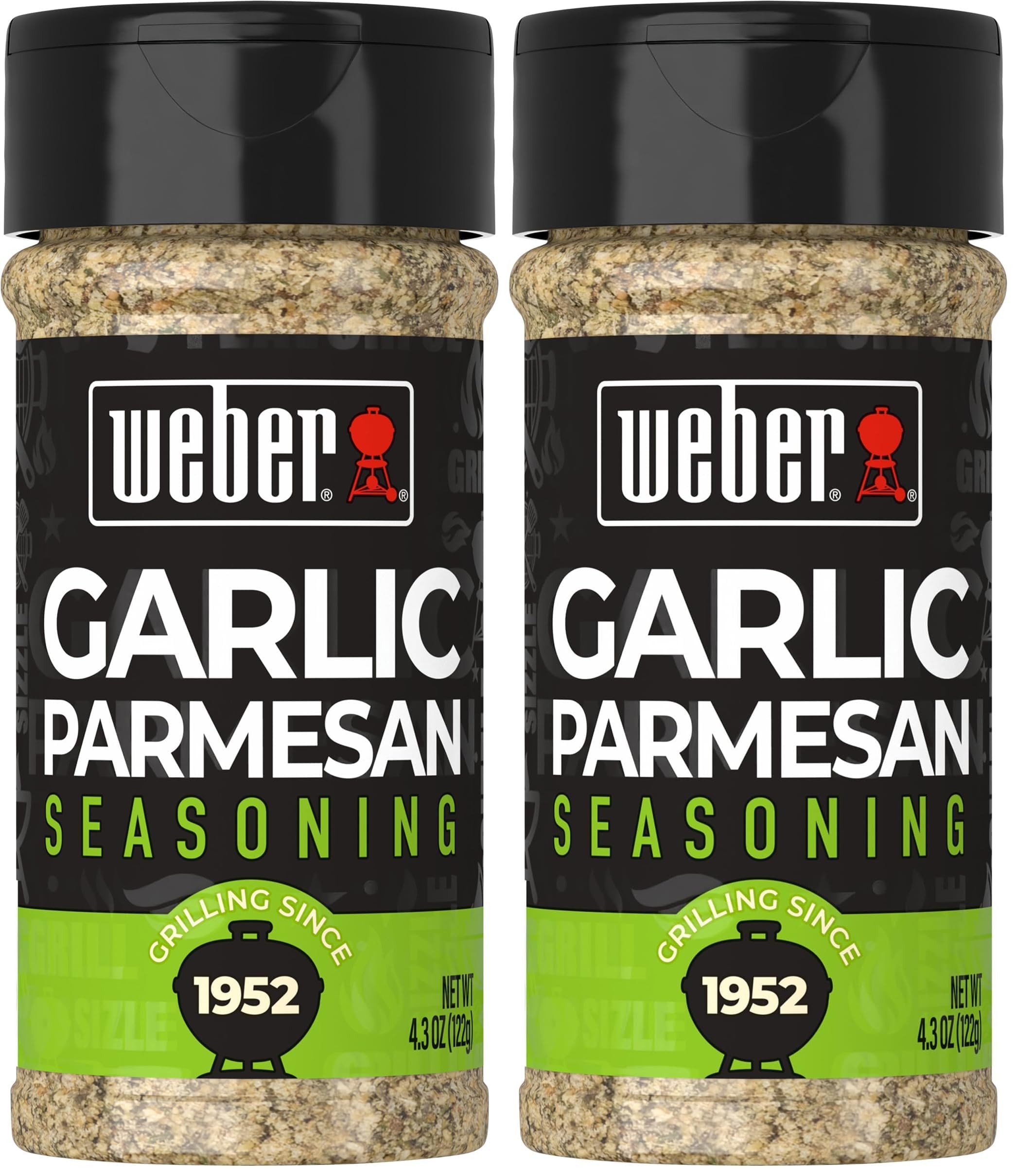 Weber Garlic Parmesan Seasoning, 4.3 Ounce Shaker (Pack of 12)