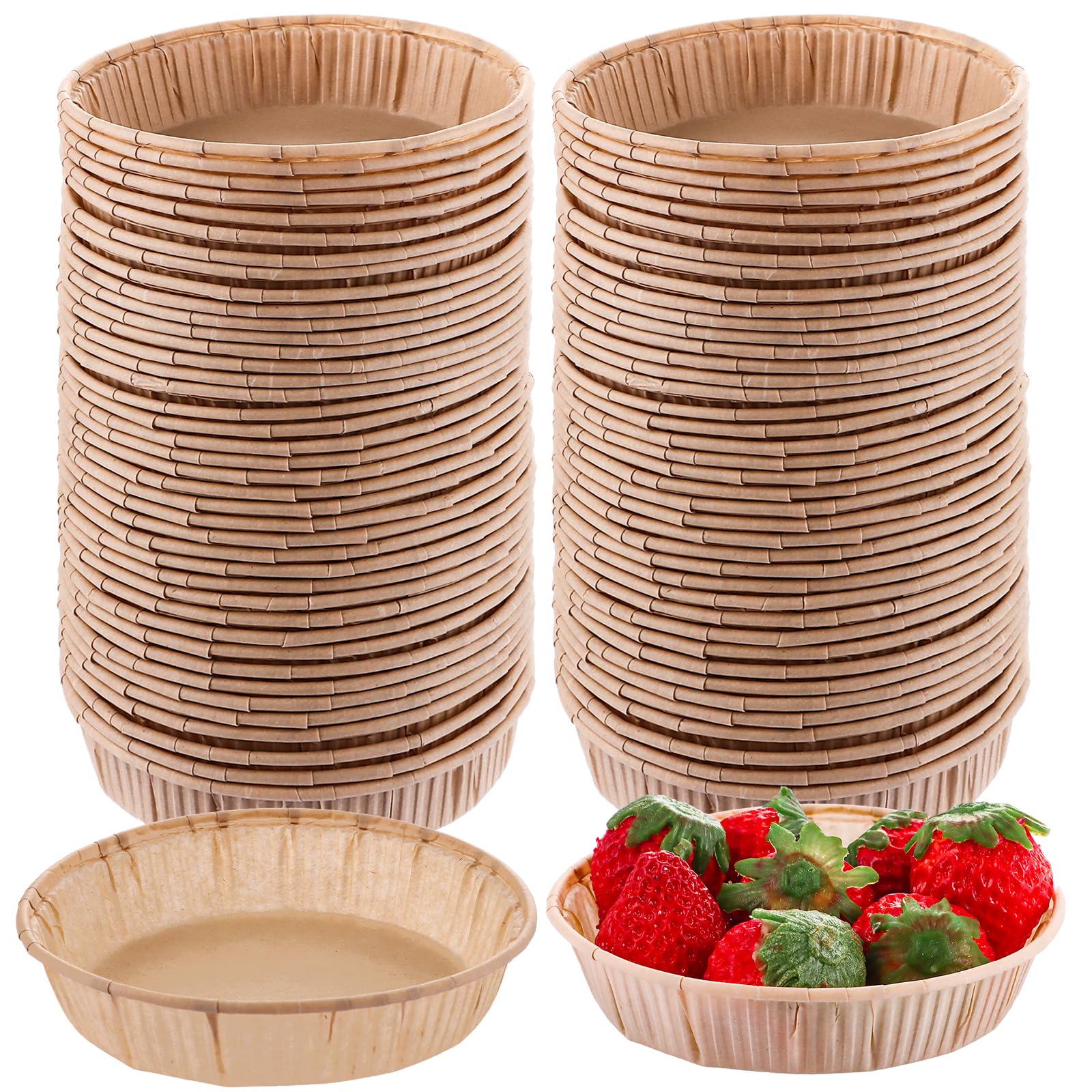 200 Stück Kuchen Förmchen 10 cm kleine Muffinförmchen Papier Cupcake Förmchen Cupcake Wrapper Cupcake Pudding Cupcake Förmchen
