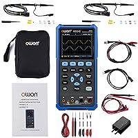 Vista 9 de Osciloscopio HDS2102 2CH digital portátil Multímetro 3.5" LCD 100MHz de ancho de banda para mantenimiento de automóviles y detección de energía