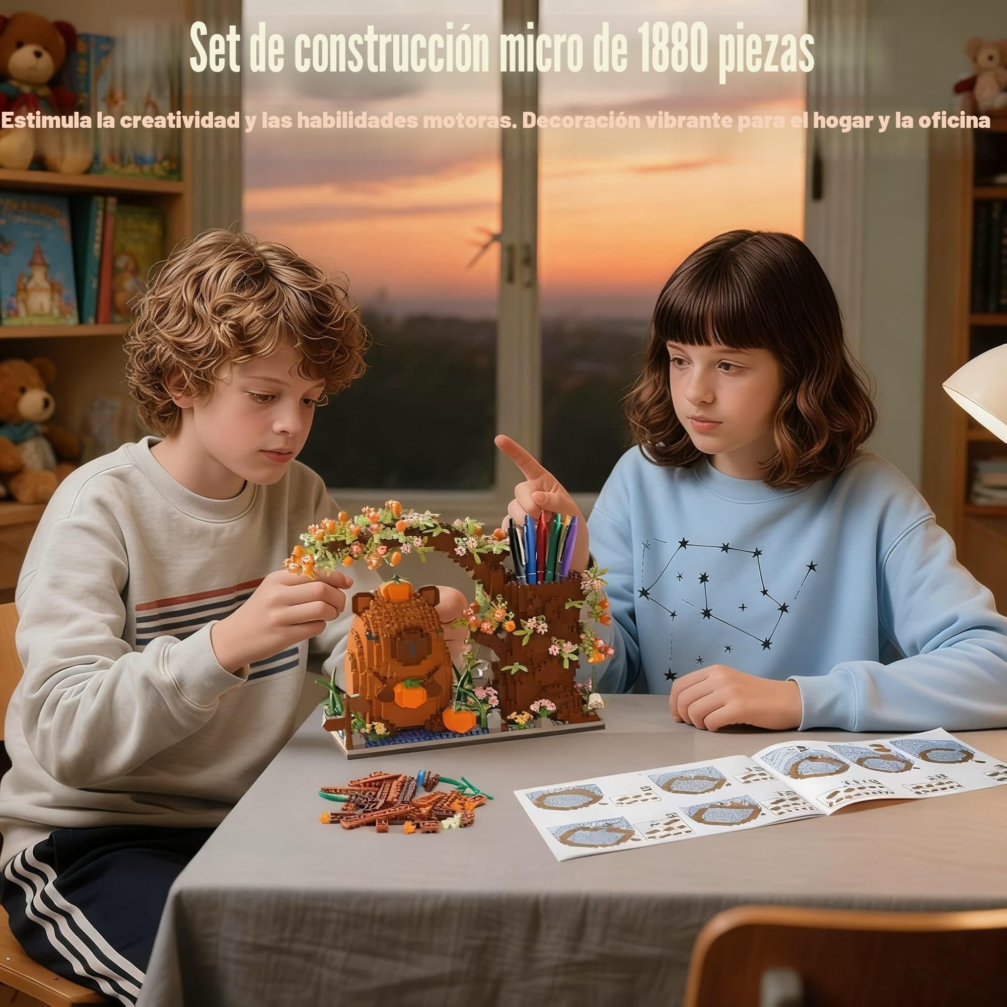 Set De Bloques De Construcción Mini Capibara – 659 Piezas Para Montar Animales, +8 Años, Ideal Para Regalar