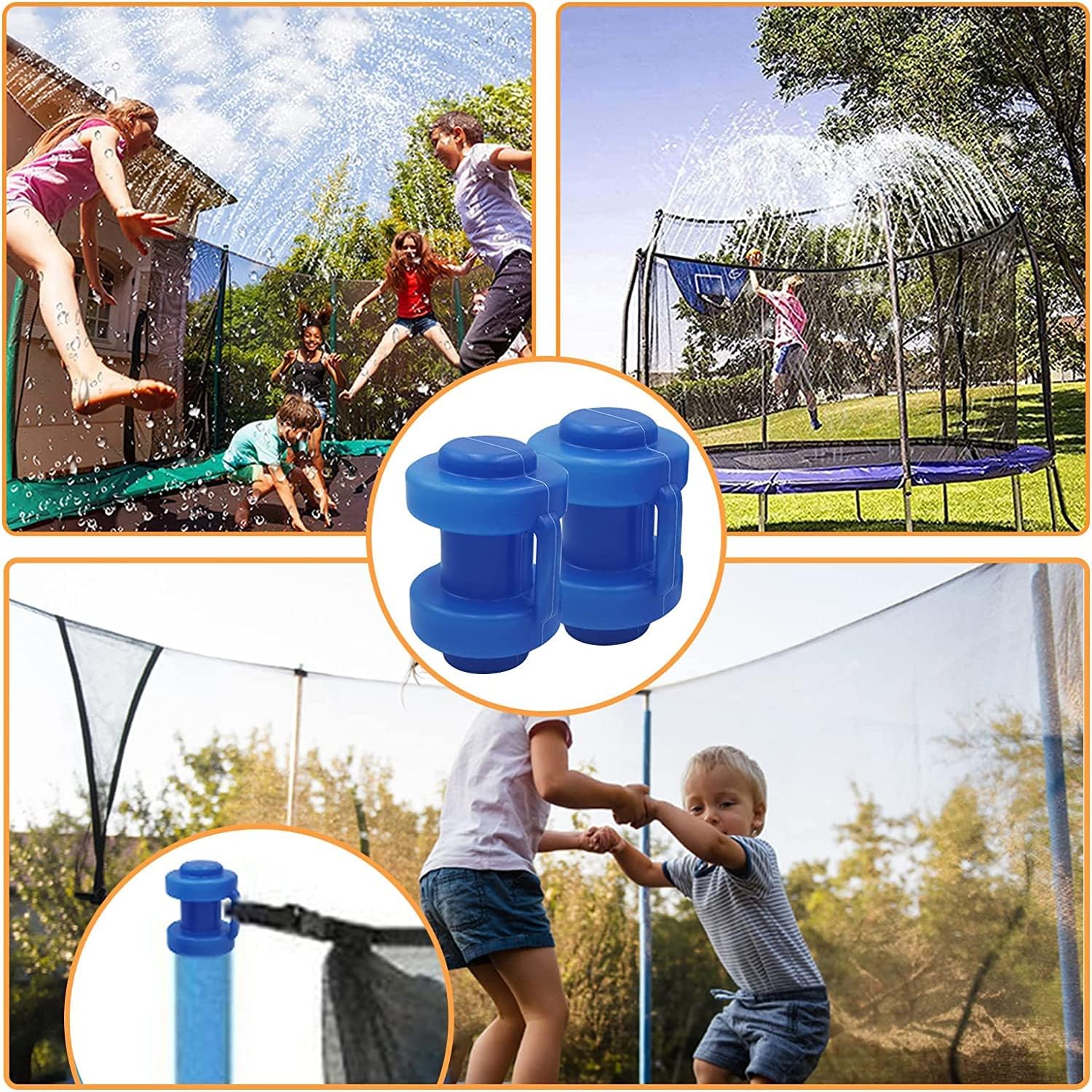 25 mm zaślepki do trampoliny, 8 sztuk zaślepek do trampoliny, elastyczne części zamienne do trampoliny, do prętów siatkowych trampoliny, odporne na warunki atmosferyczne