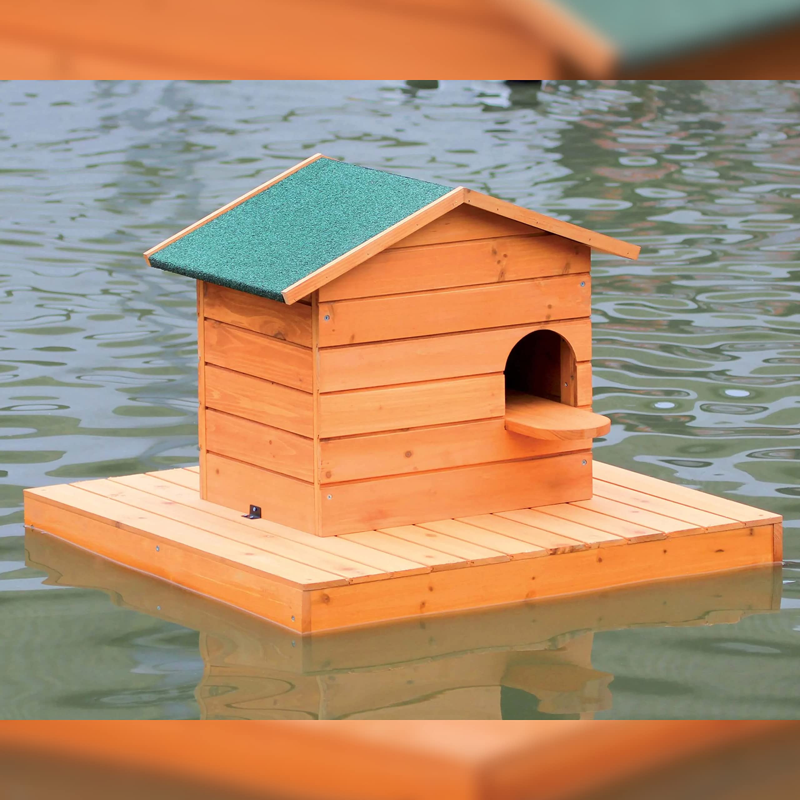 Caseta para Patos - Nido (Isla Flotante) + caseta para Patos (Grande)