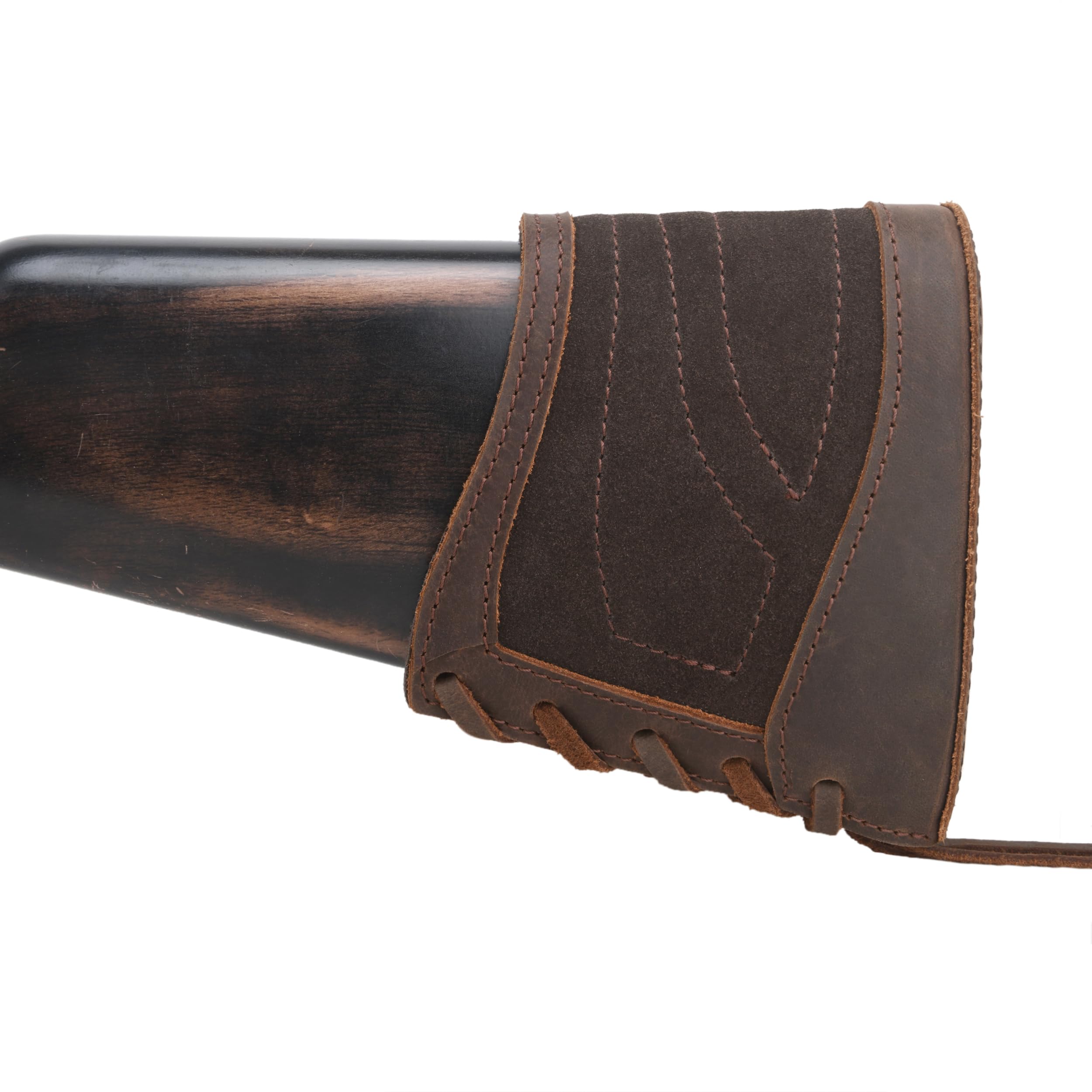 Tas Trost Leder Jagdgewehr-Rückstoßdämpfer,Schrotflinten-Kolbenschutz Gewehrkolben