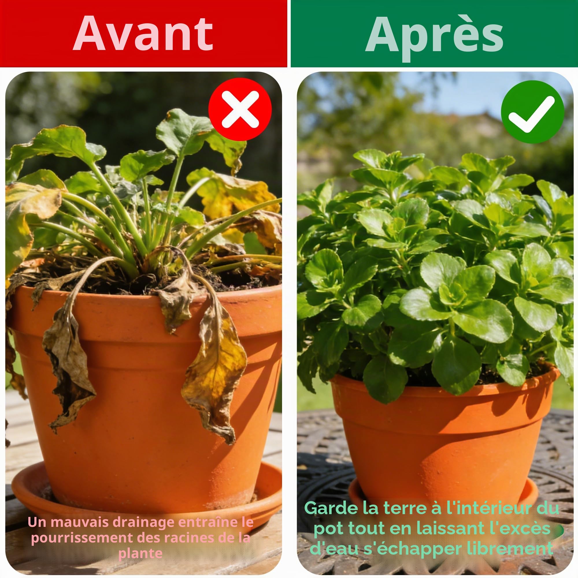 GIONAR Non-tissé filtrant 2 m x 1 m 50 g/m² Anti-mauvaises herbes pour pots de fleurs
