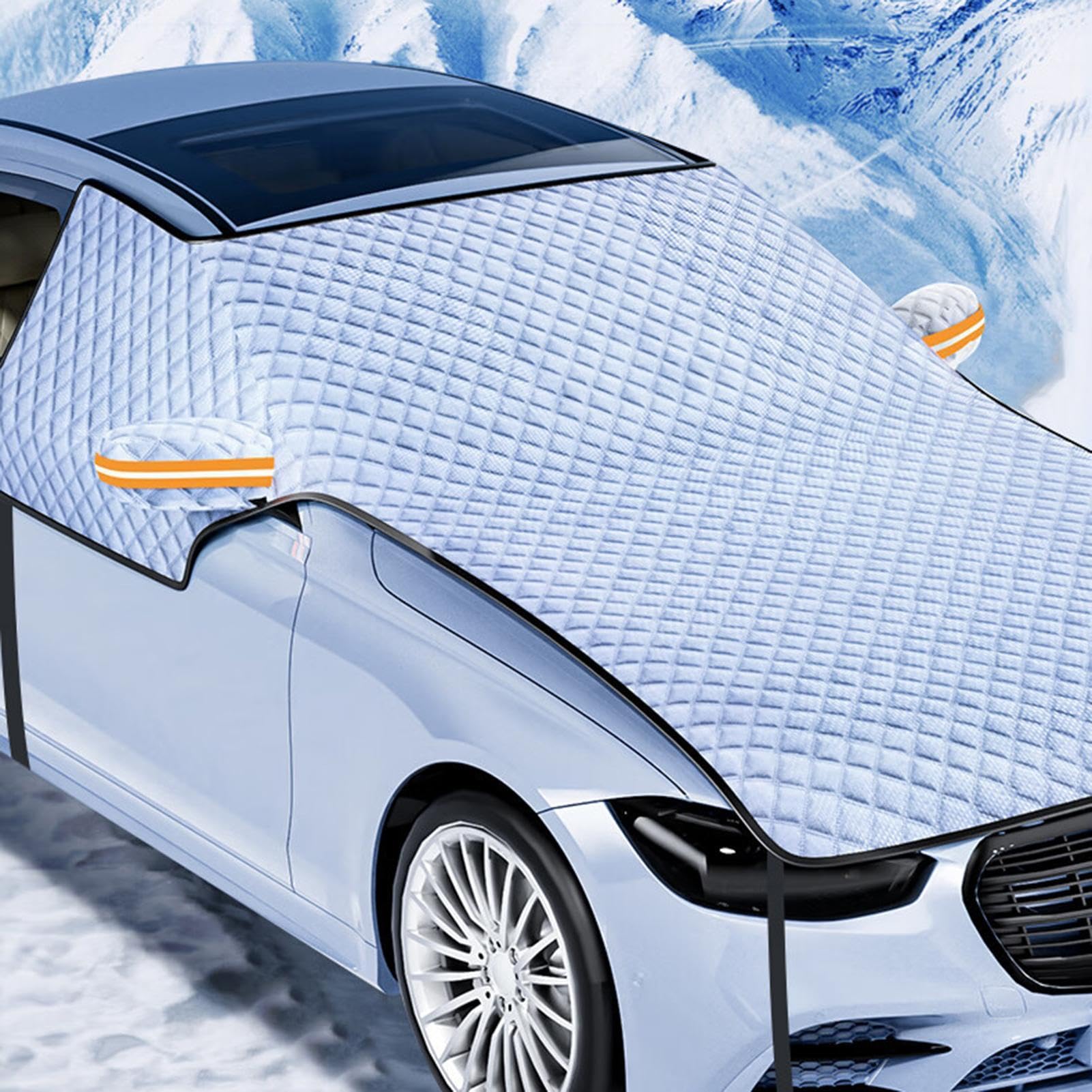 Cubierta para parabrisas de coche, resistente e impermeable, de poliéster, para SUV, camiones, sedanes y minivans