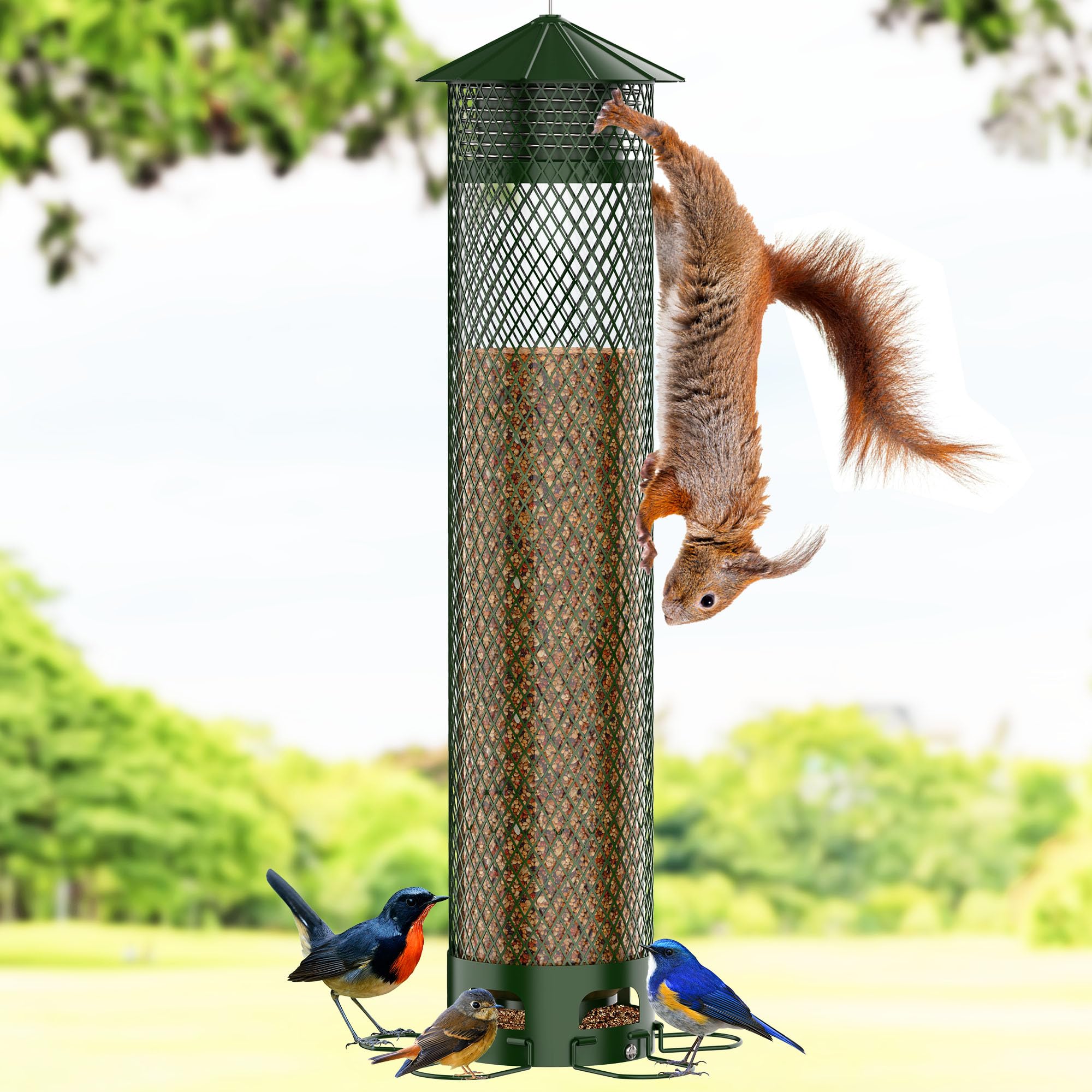 VYHAG Metal Squirrel Proof Feeder