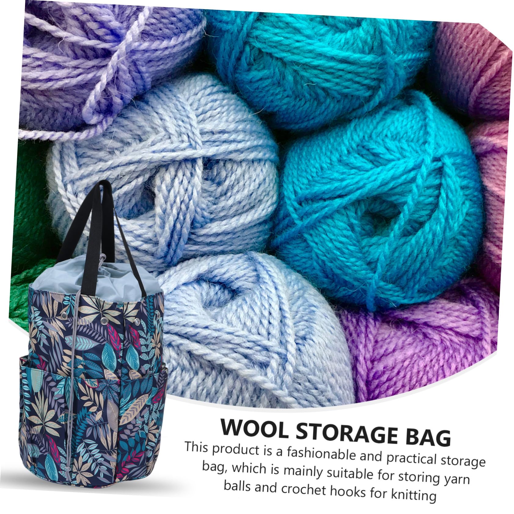 Multifunktionale Oxford Baumwolltasche mit Strapazierfähigem Garn organizer Praktische Aufbewahrungstasche für Strickzeug und Nähutensilien Tragbar und Langlebig