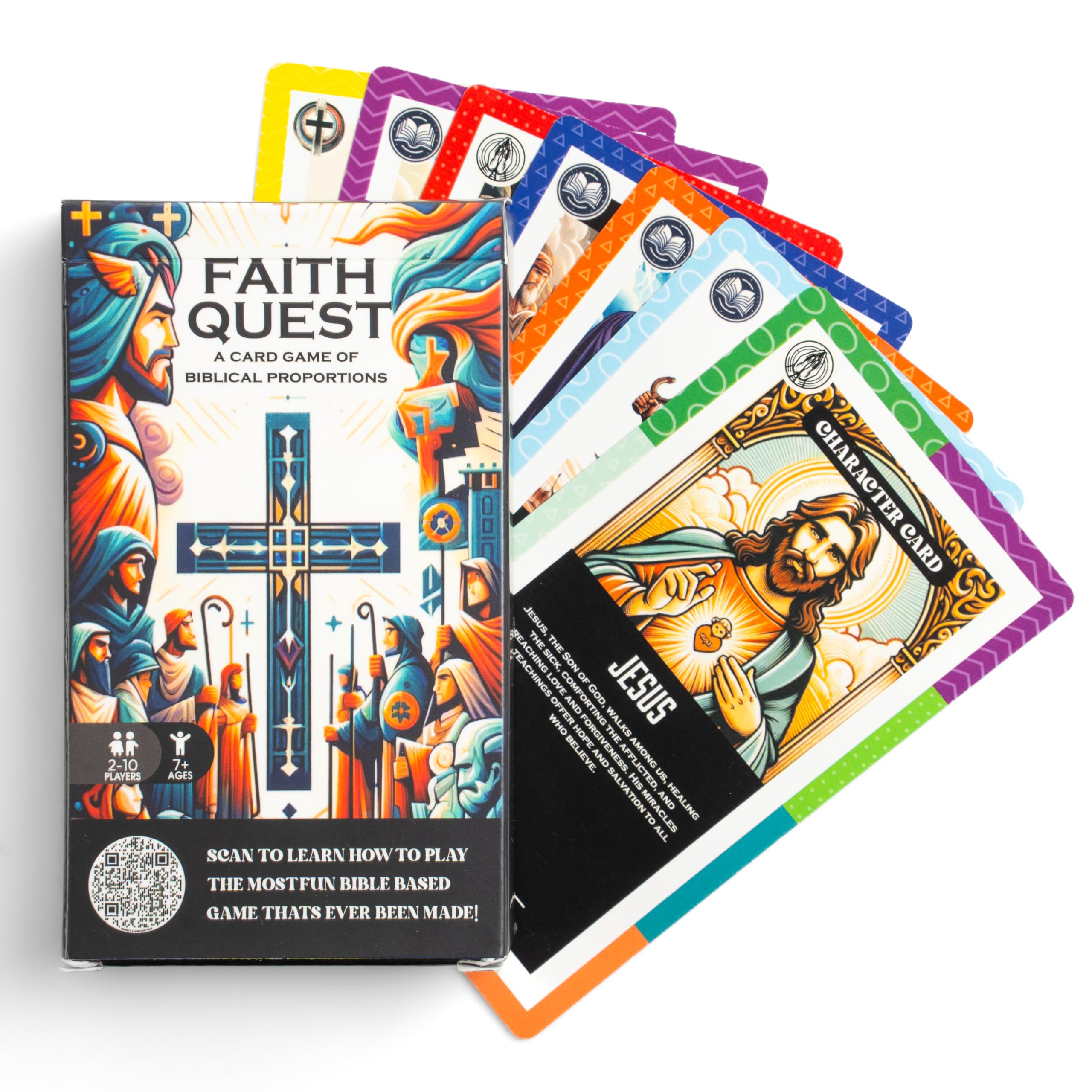 Bible Card Game - Christian Trivia Game for Families & Kids Aged 8 & Up
