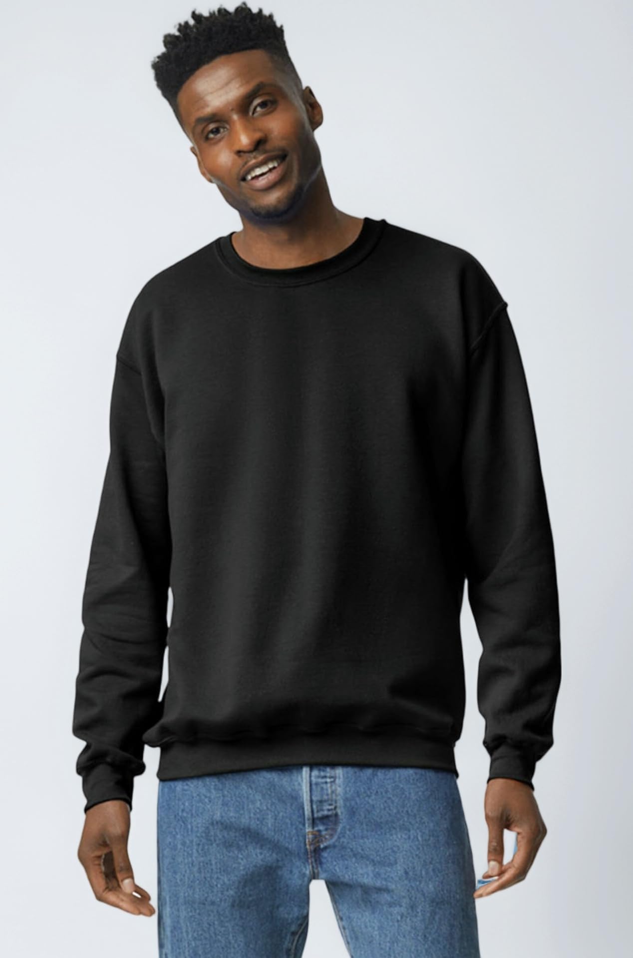 Unisex Adult Fleece Crewneck Sweatshirt, Style G18000, Multipack