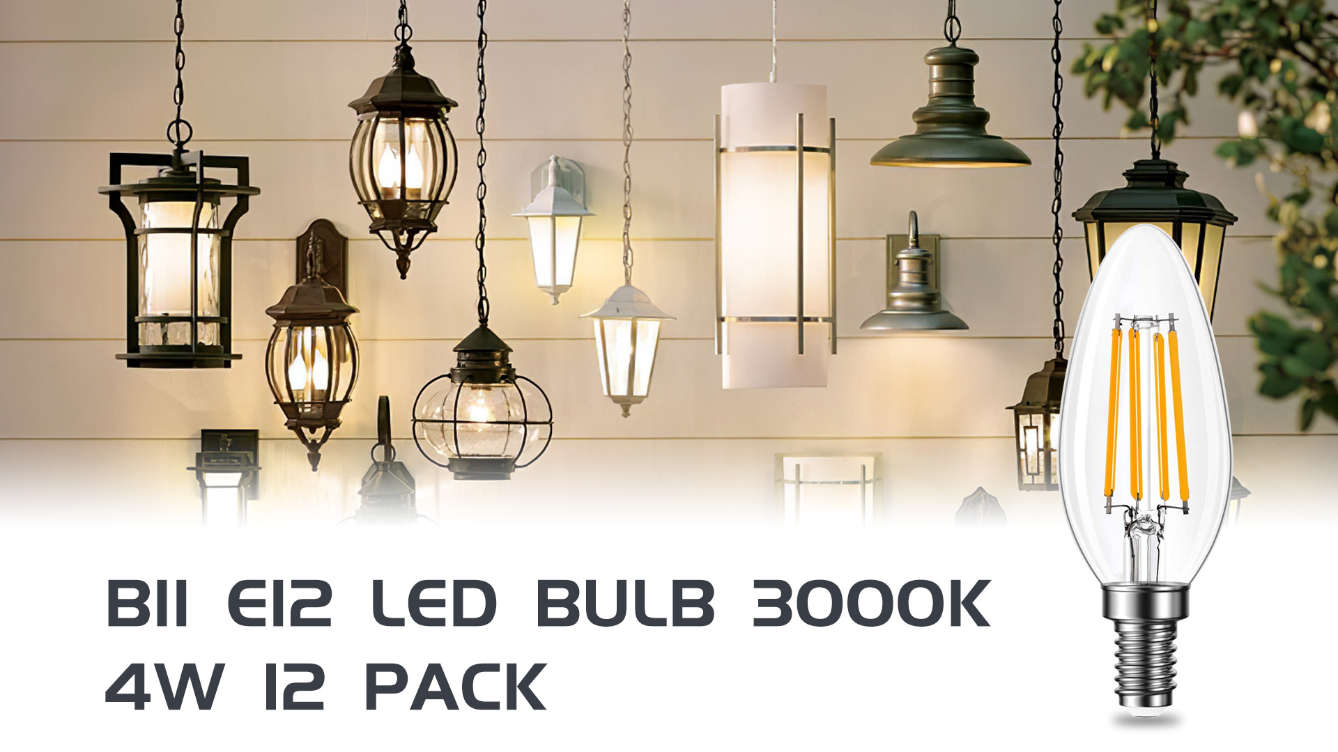 Qingmiao B11 E12 LED Candelabra Bulbs Dimmable 4W(40 Watt