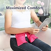 Vista 5 de Bolsa de drenaje para mastectomía y soporte de ducha Confort ajustable (rosa)