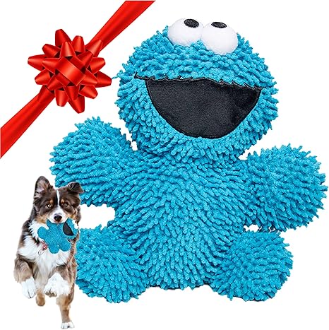 cookie monster dog toy