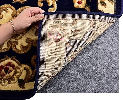 Miniatura 7 de Almohadilla de fieltro antideslizante de doble cara de 3 x 5 pies para suelos de madera dura, acolchado antideslizante para alfombras, tapete de