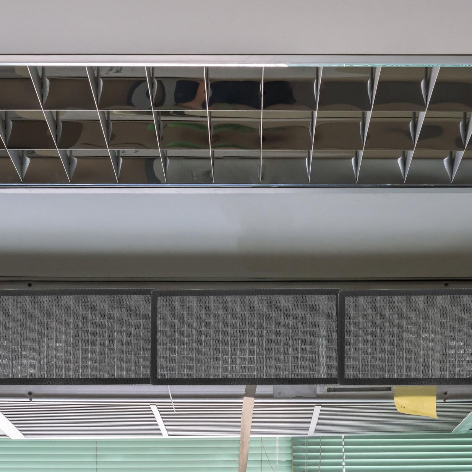 Copertura Magnetica per Bocchette di Ventilazione Rete Pvc Nera 8 Pezzi | Filtro Efficiente, Applicazione Versatile, per Bagno e Bocchette a Soffitto