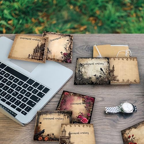 Miniatura 3 de 9 notas adhesivas de estilo gótico, autoadhesivas, estilo gótico, notas adhesivas de estilo gótico, notas adhesivas para escuela, oficina, hogar,