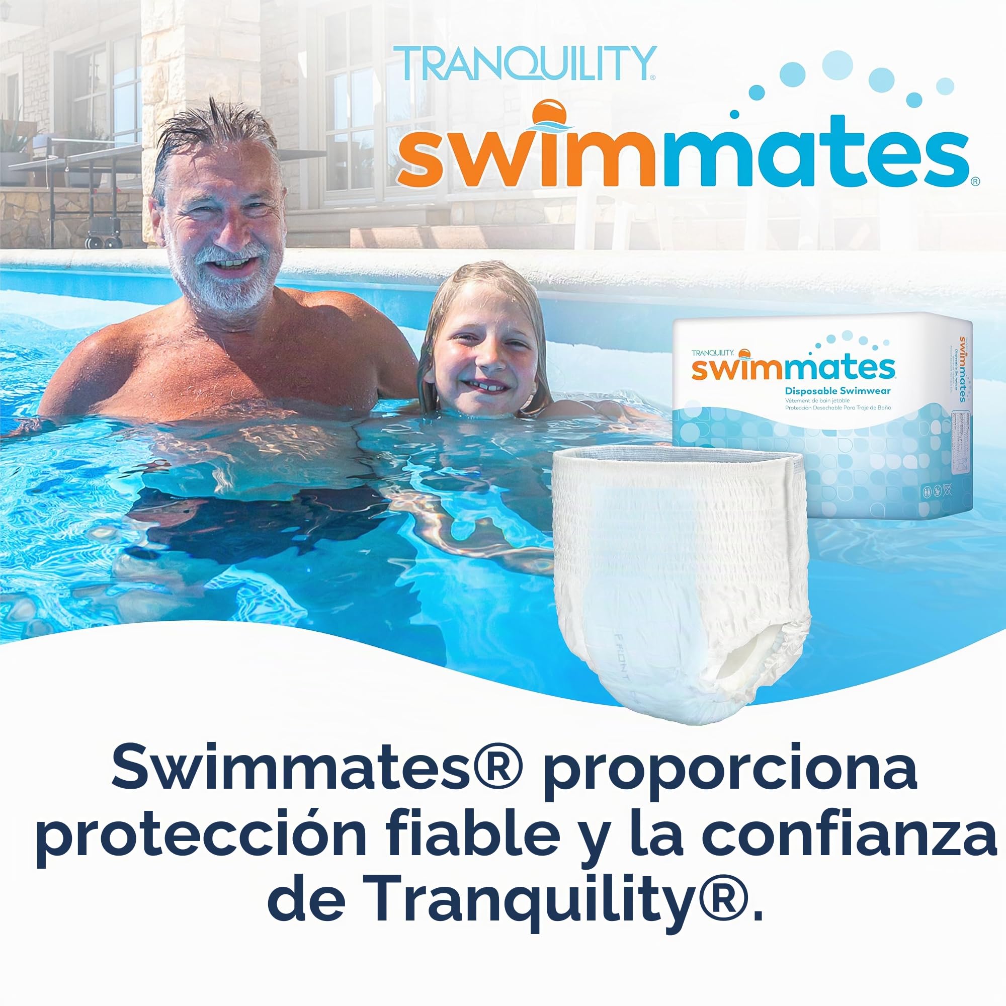 Swimmates Disposable Adult Swim Diapers, Medium, 20 by Swimmates