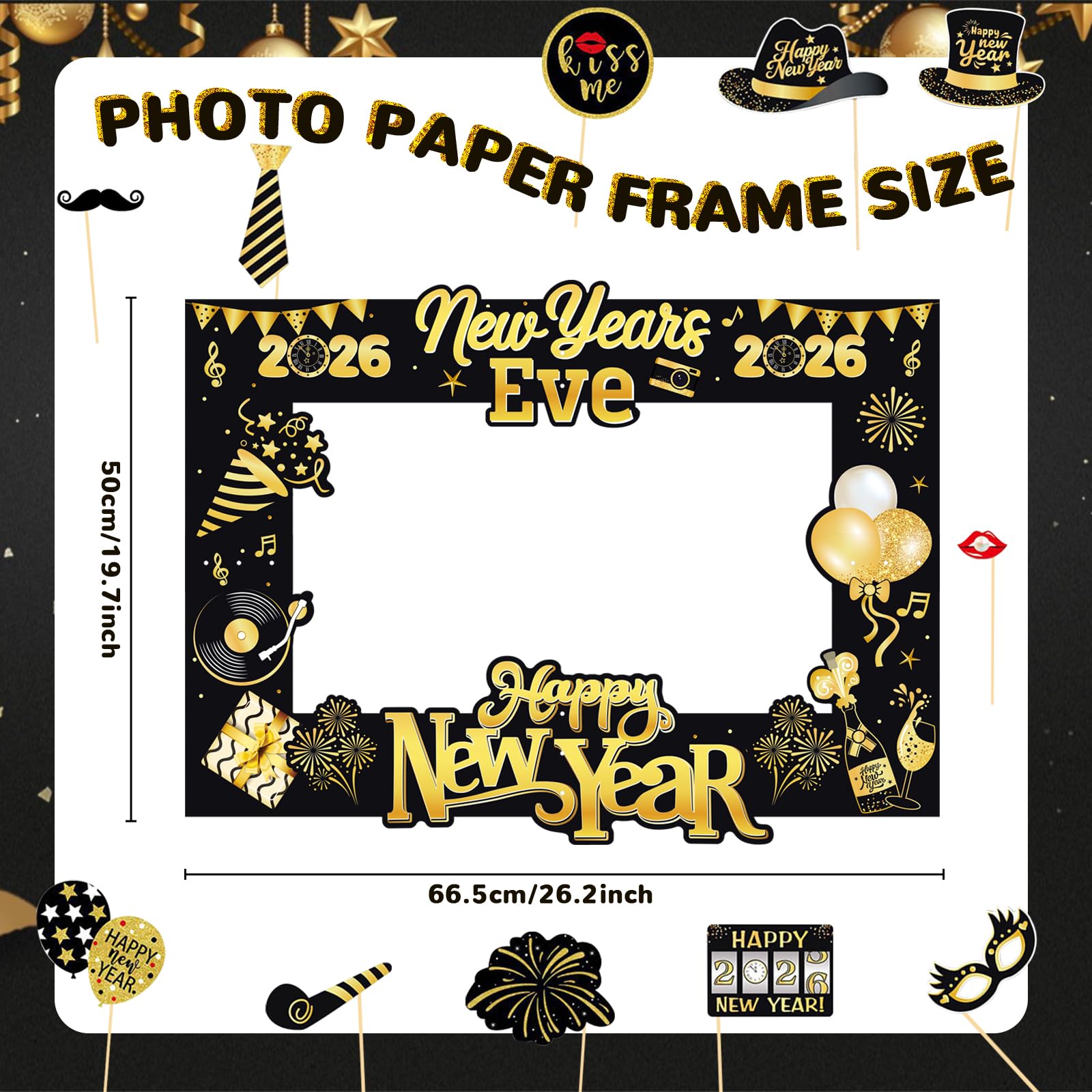 New Years Decorations 2026 New Years Eve Party Supplies 2026 For Happy ...